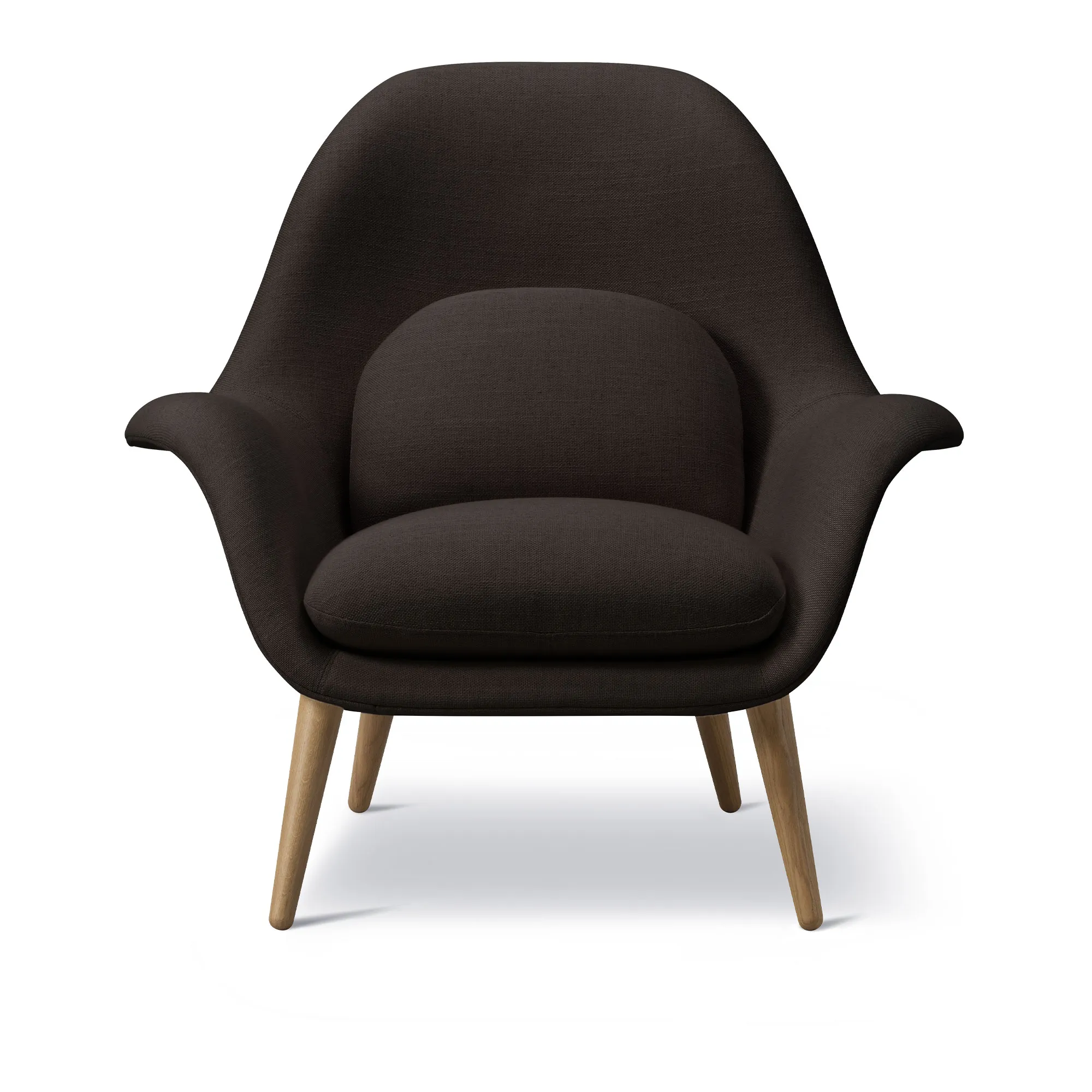 Swoon Lounge Chair Lacquered Oak - 1