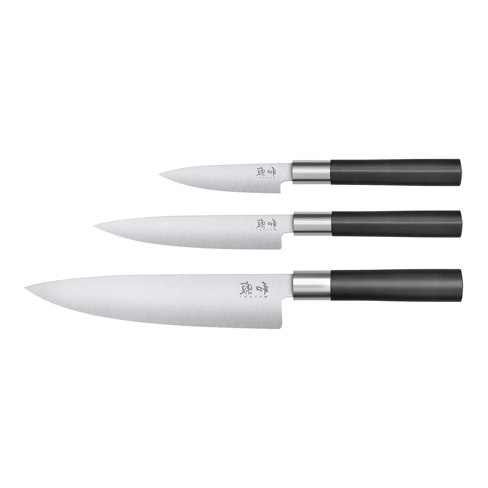 Wasabi 3-Set Chef's 20 cm, Utility 10 cm, Universal 15 cm - KAI - NO GA