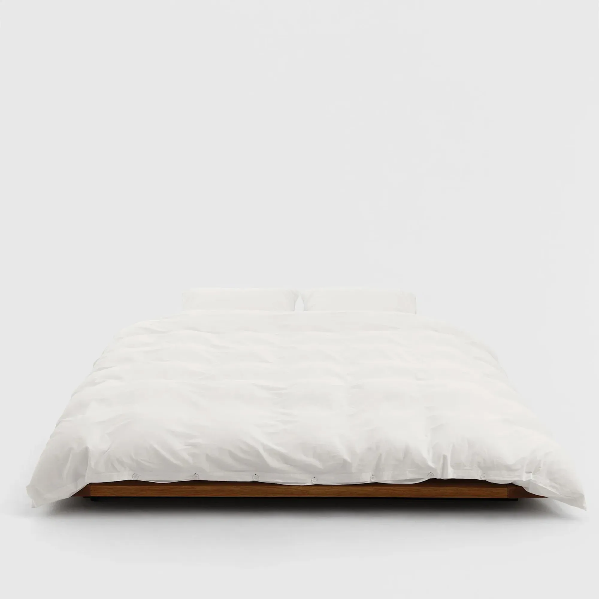 Percale Solid Broken White Duvet Cover - 4