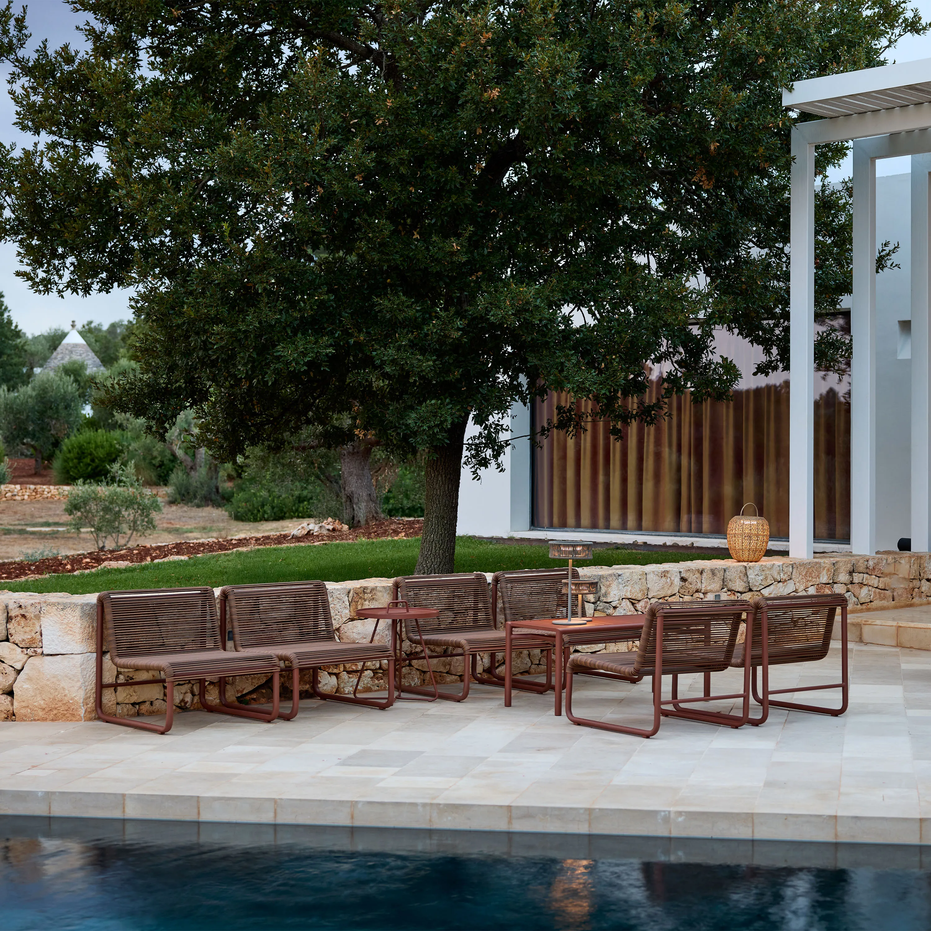 Bliss-sohvapöytä ja Al Dente -nojatuolit 2 kpl – Dark Green - 5