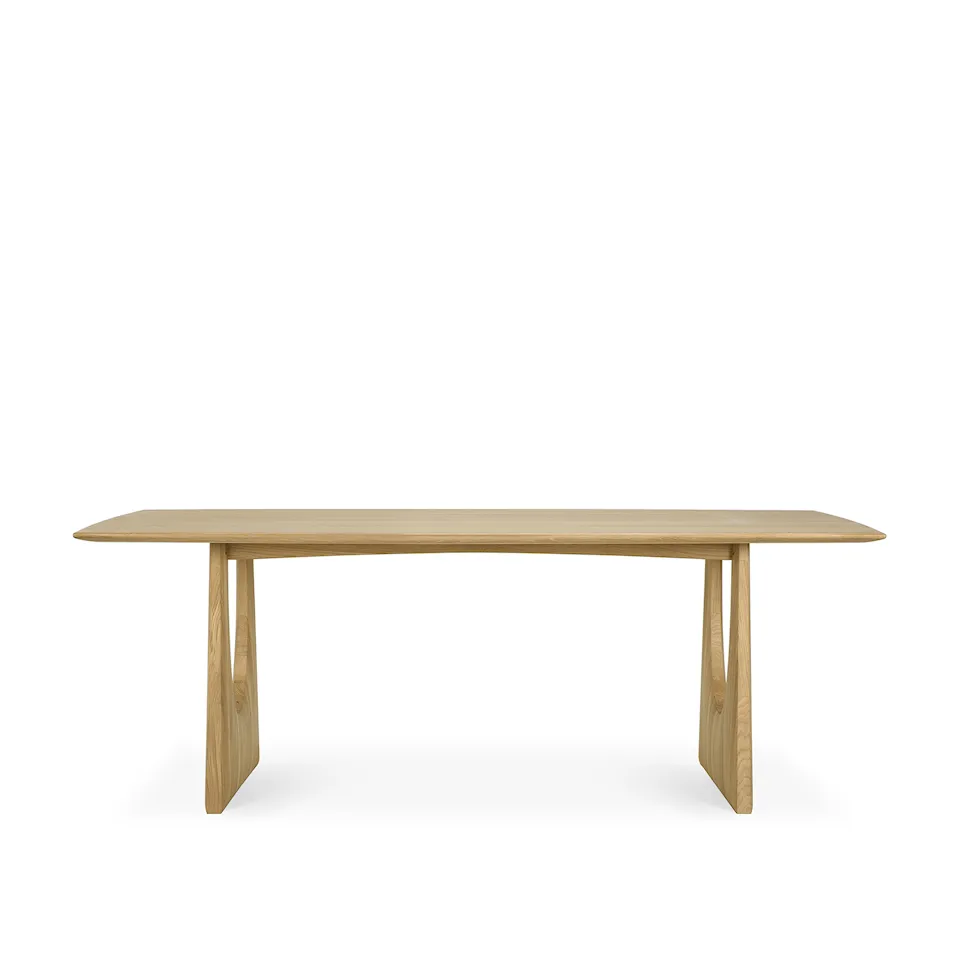 Oak Geometric dining table 220x100