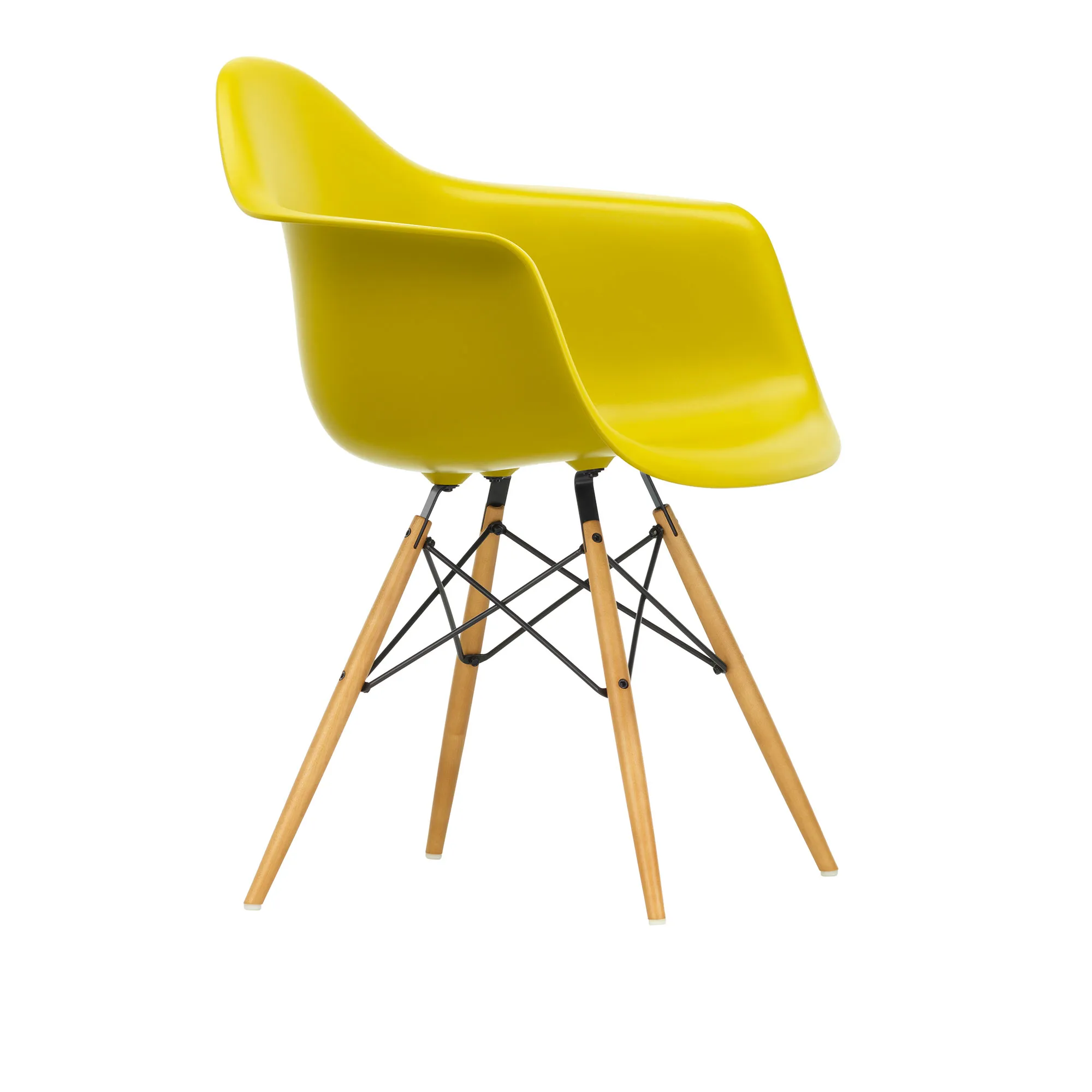 Eames RE Plastic Armchair DAW spisestuestol Golden Maple - 1