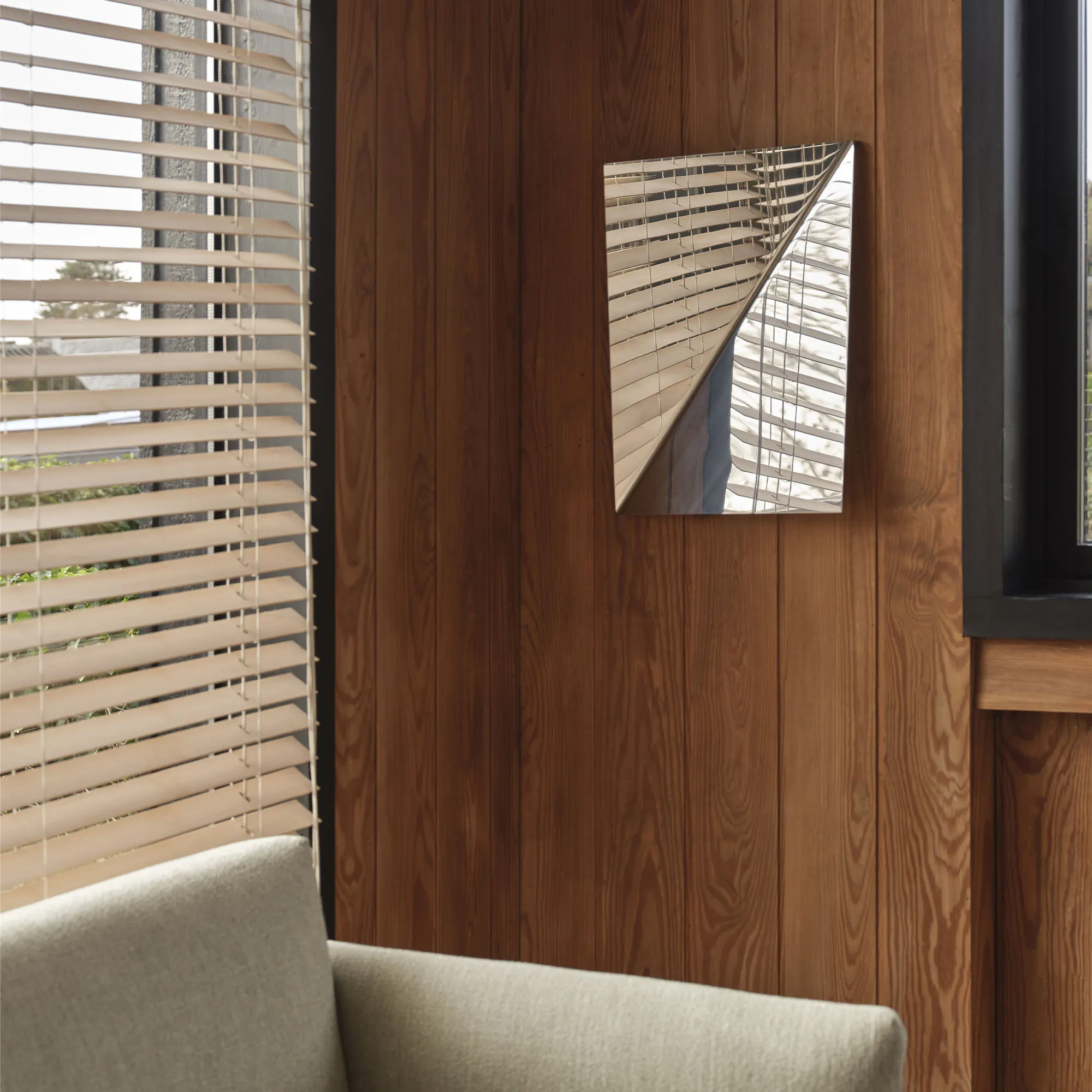 Gaze mirror polished steel - 2