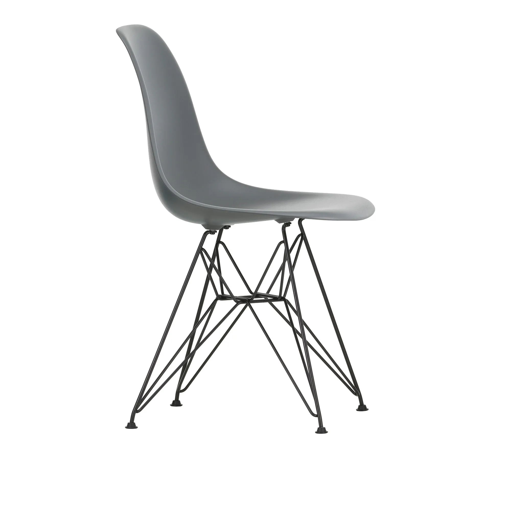 Eames RE Plastic Chair DSR stoel Basic Dark - 1