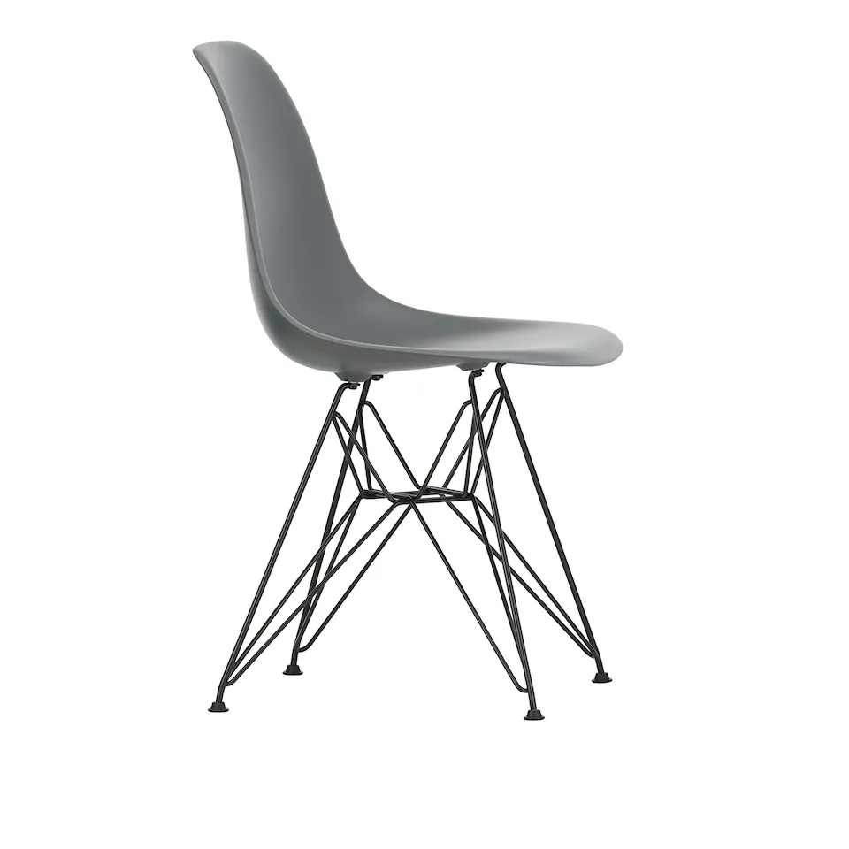 Eames RE Plastic RE Plastic Chair DSR - 56 Granite Grey - Basic Dark Base