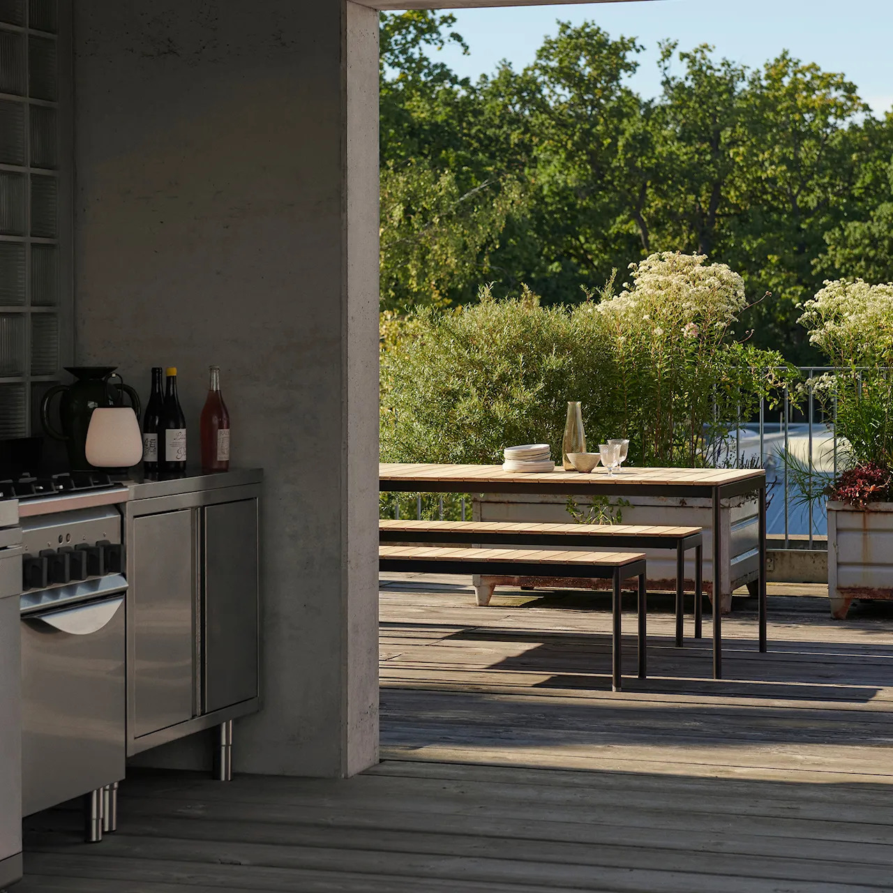 Ville AV28 houten tuinbank