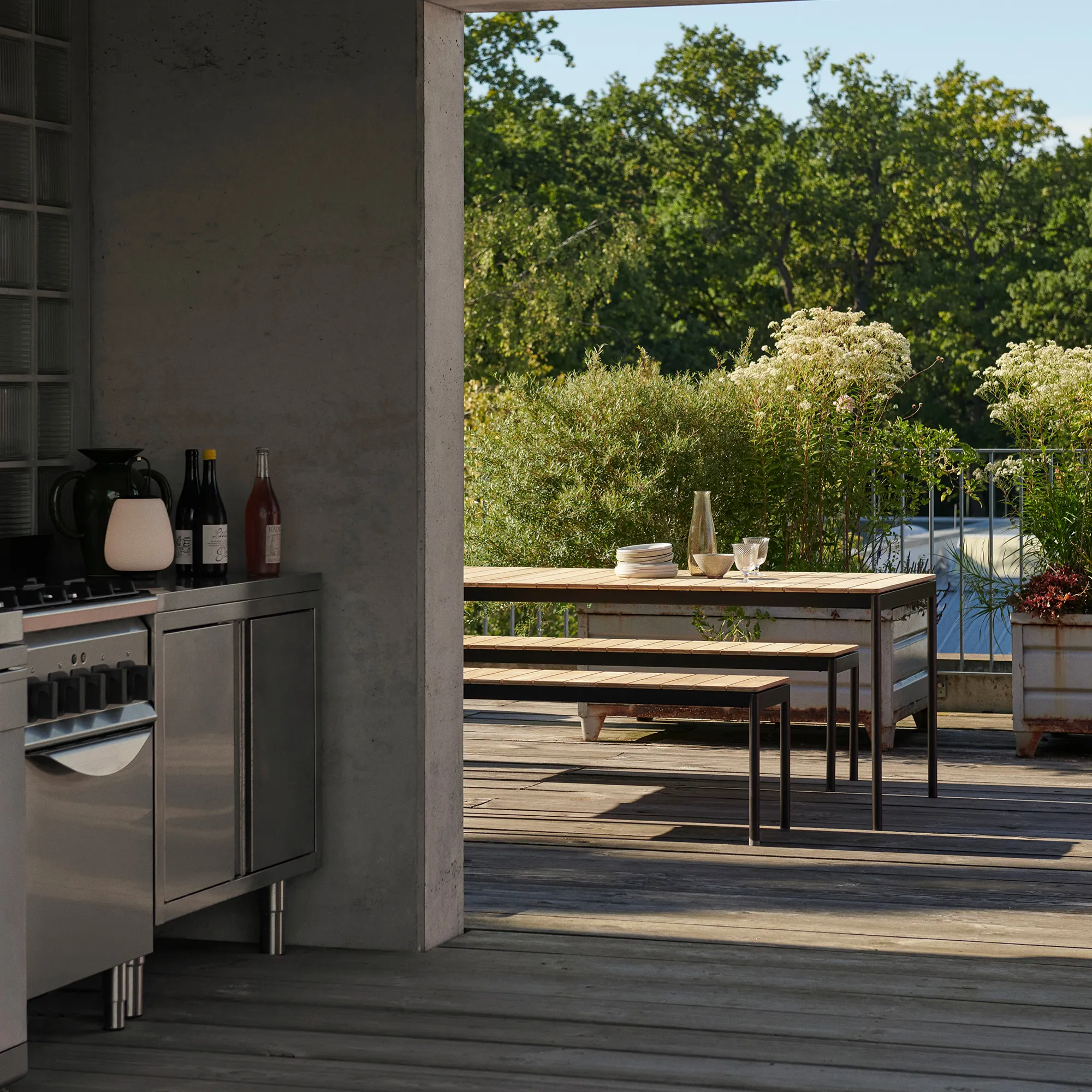 Ville AV28 houten tuinbank - 2
