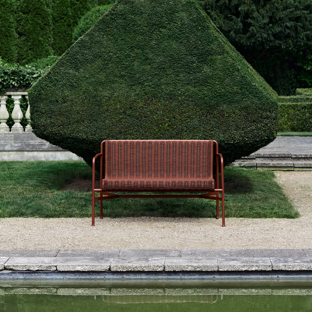 Palissade Cord Bench with Armrests