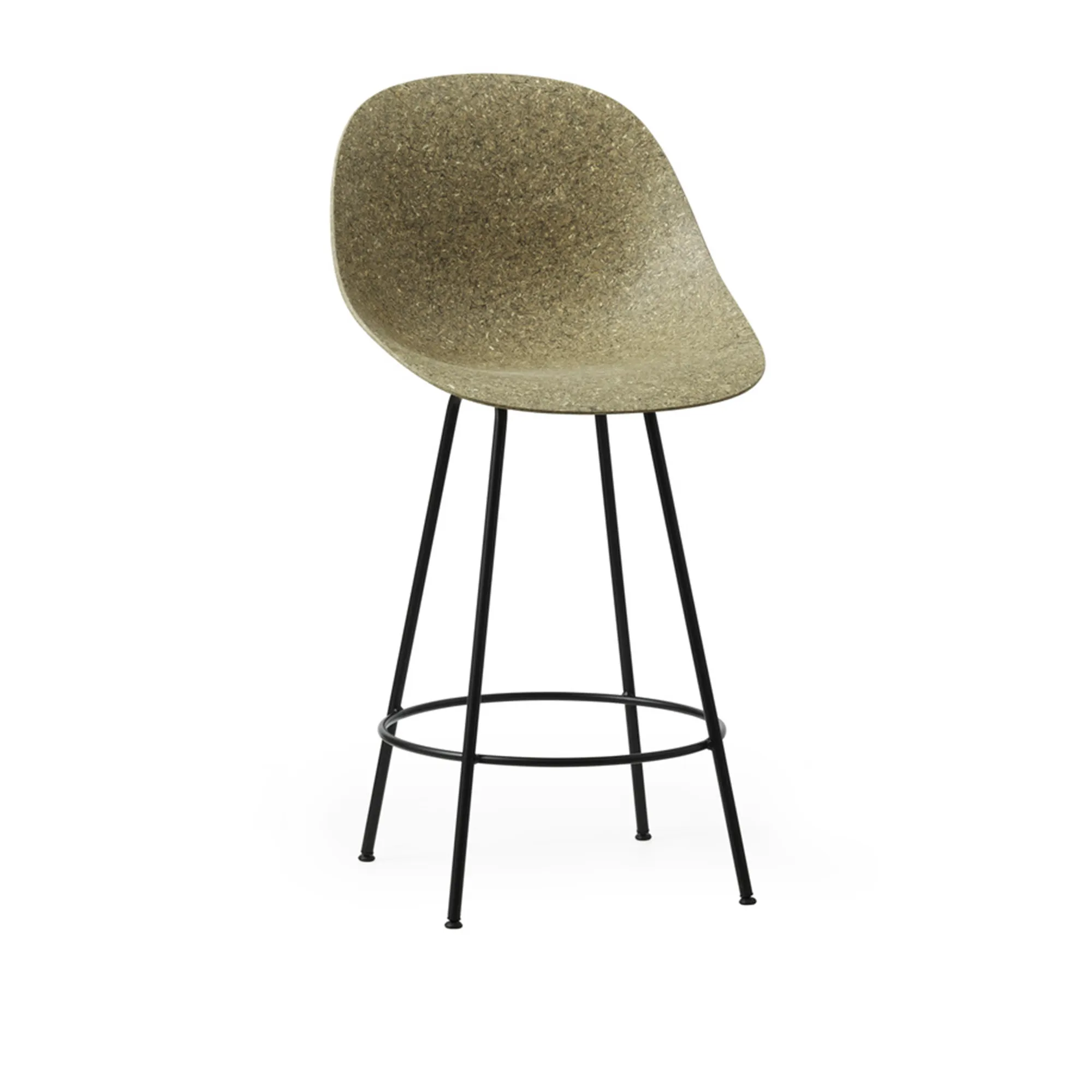 Mat Bar Chair 65 cm Black Steel - 3