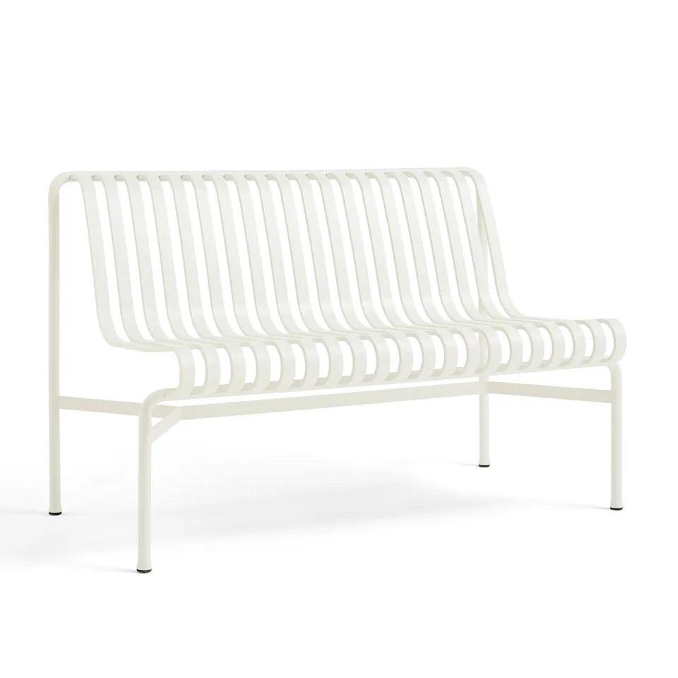 Palissade Garden Bench - Cream White