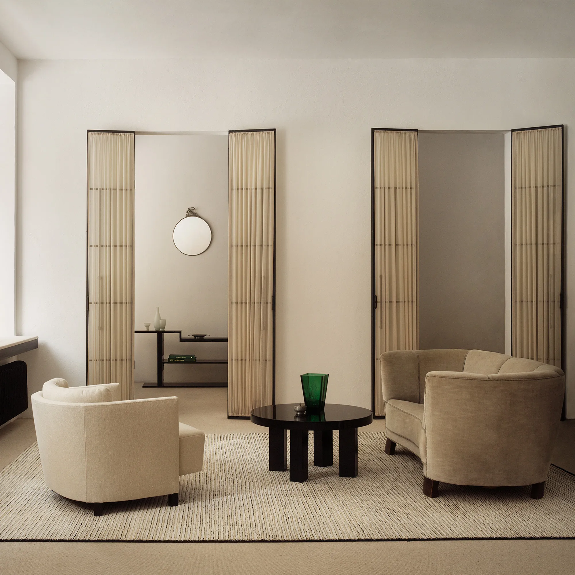 Twin 01 Natural Linen & Jute Rug - 6