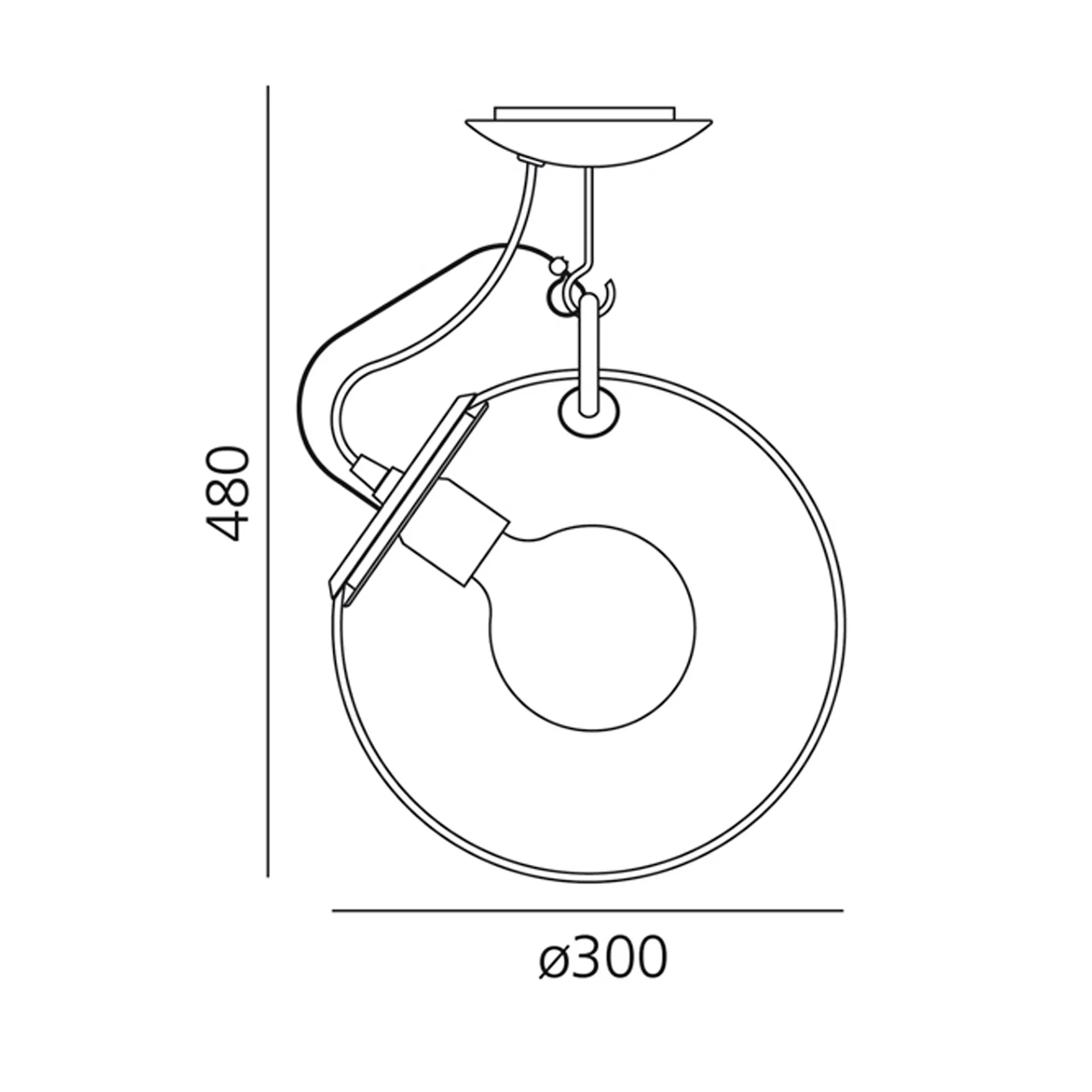 Miconos Ceiling Lamp - Artemide - NO GA