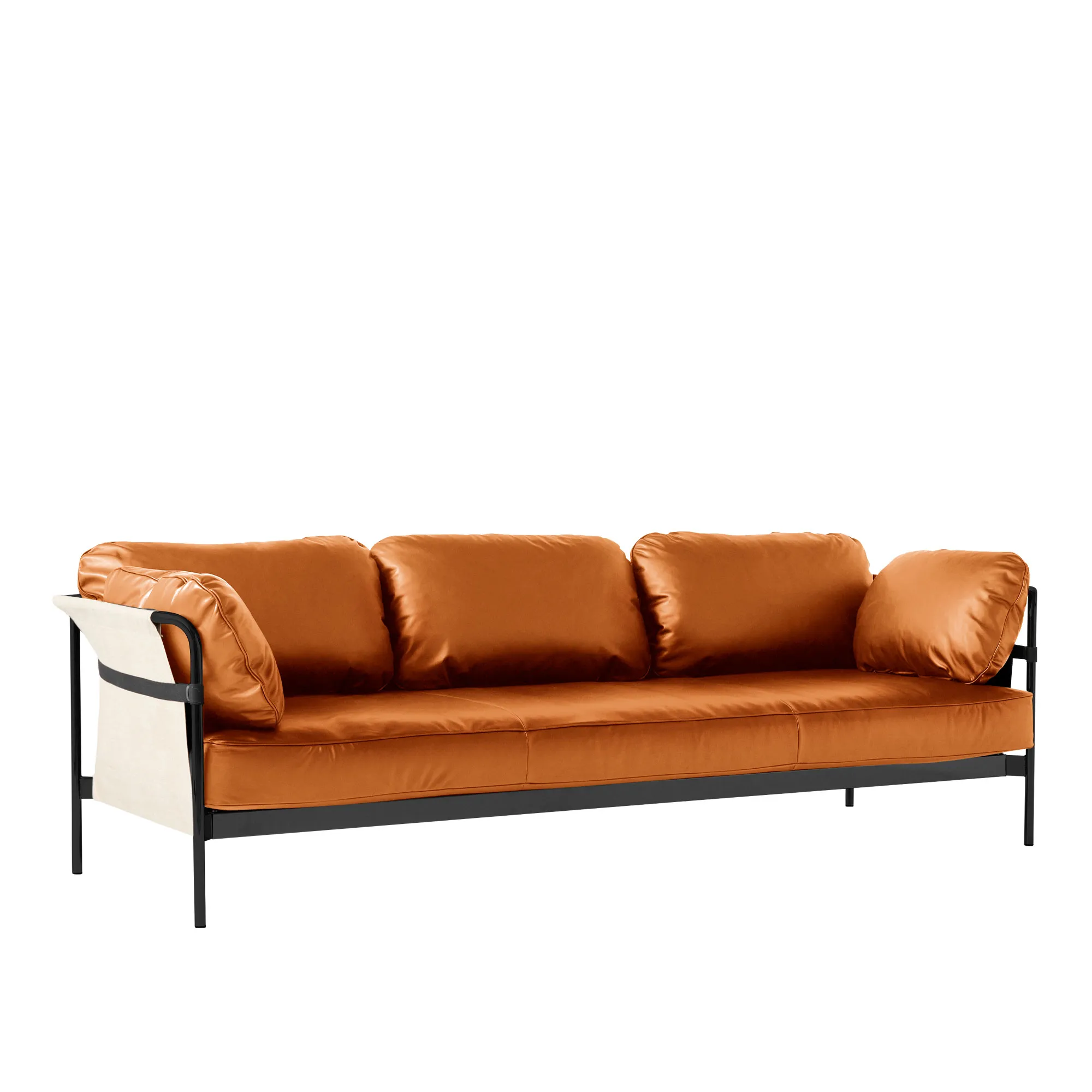 Can 3-personers sofa Chrome/Black - 7