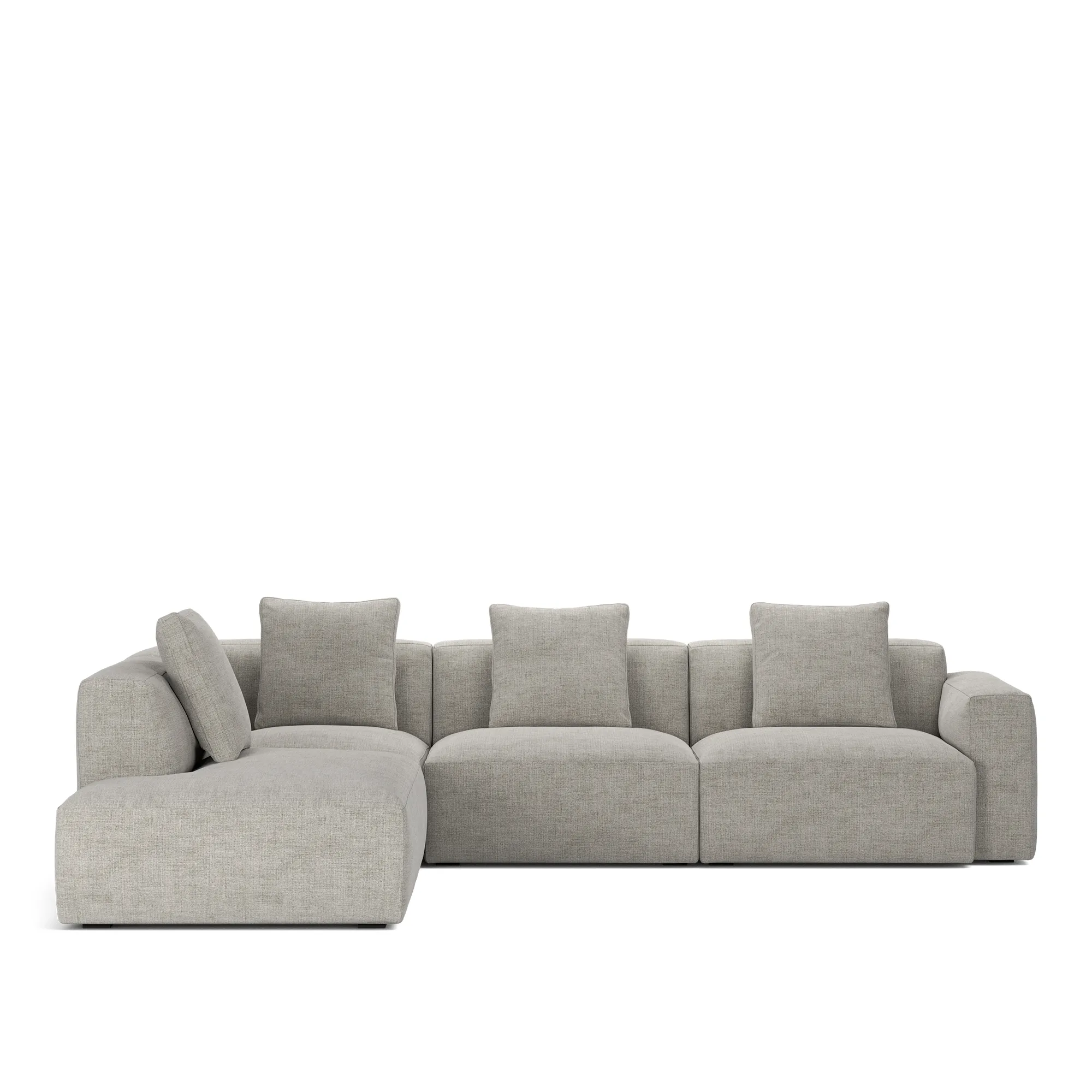 Brick 4-Seater Corner Open End Left - 10
