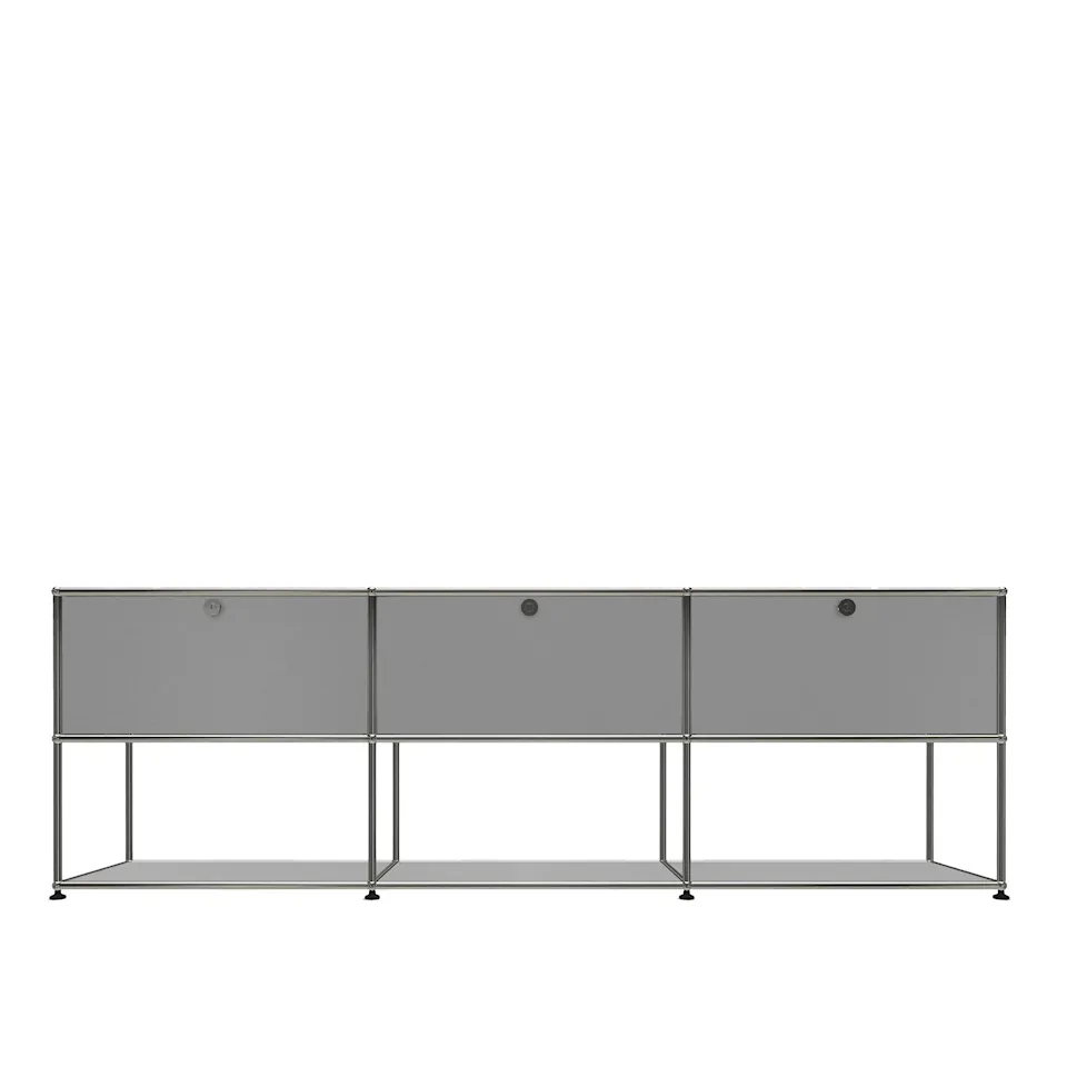 USM Haller 2 Sideboard, USM Matte Silver