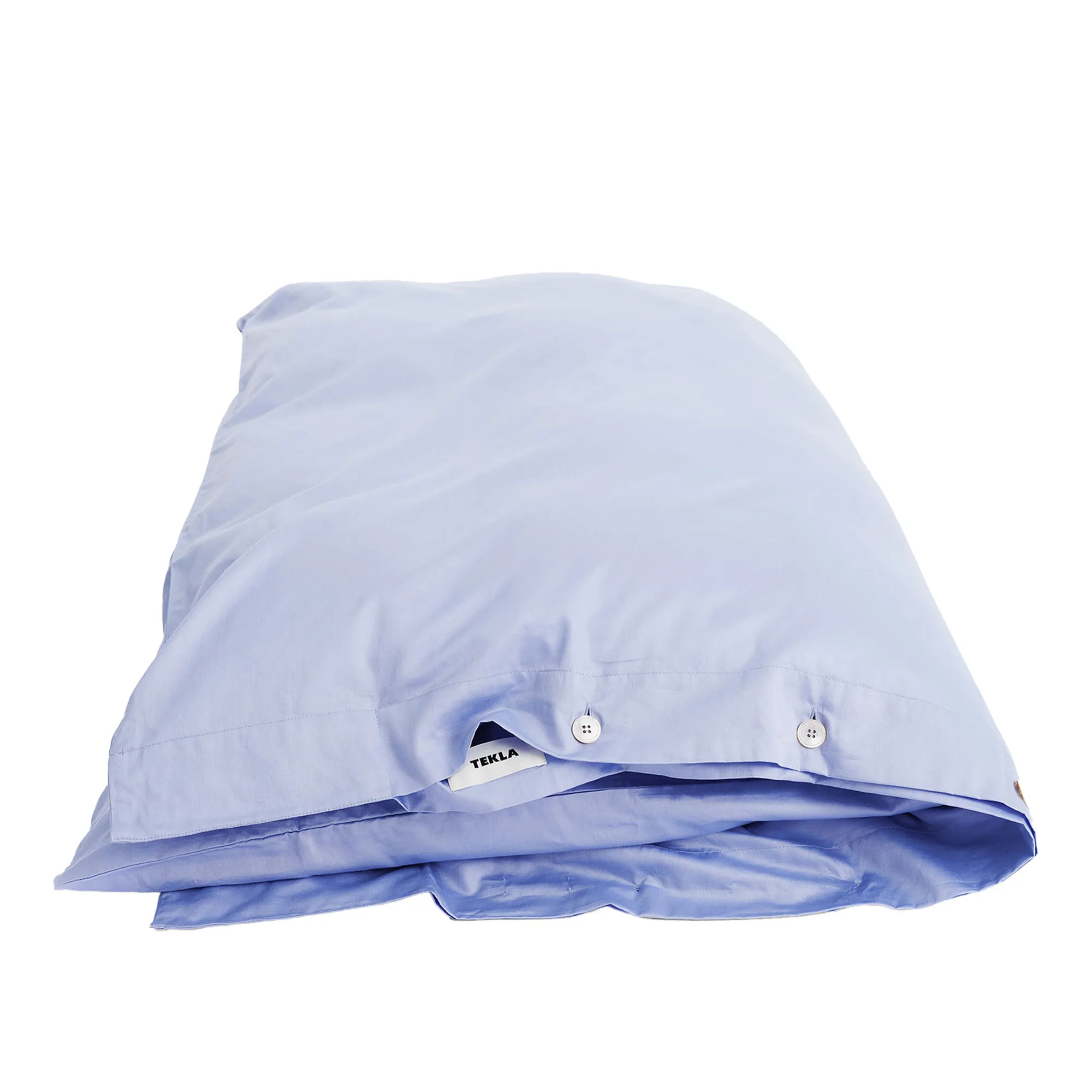 Sateen Solid Evening Blue påslakan - 1