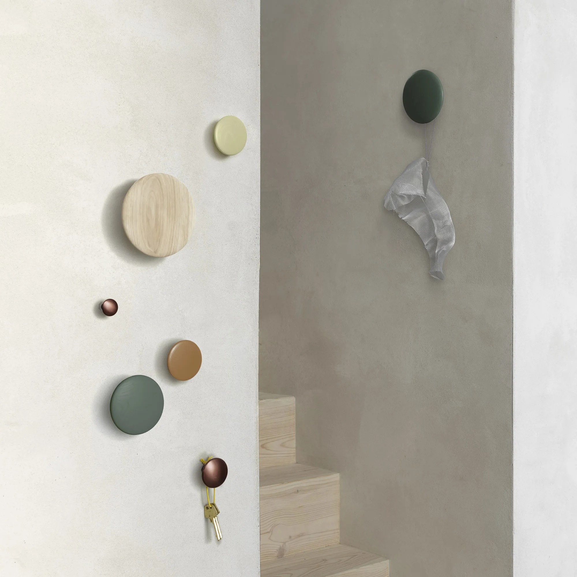 Dots Wood Coat Hanger Large - 4