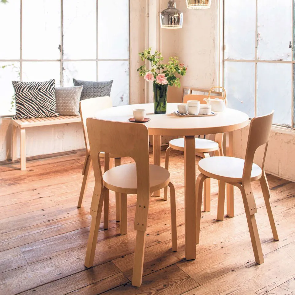 Aalto Table Round 90A eettafel - 3