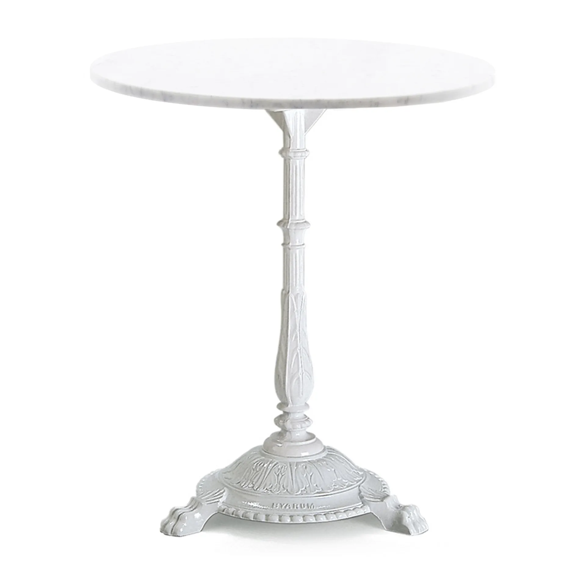 Classic Café table White Carrara Marble/White Lacquered - Byarums Bruk - NO GA