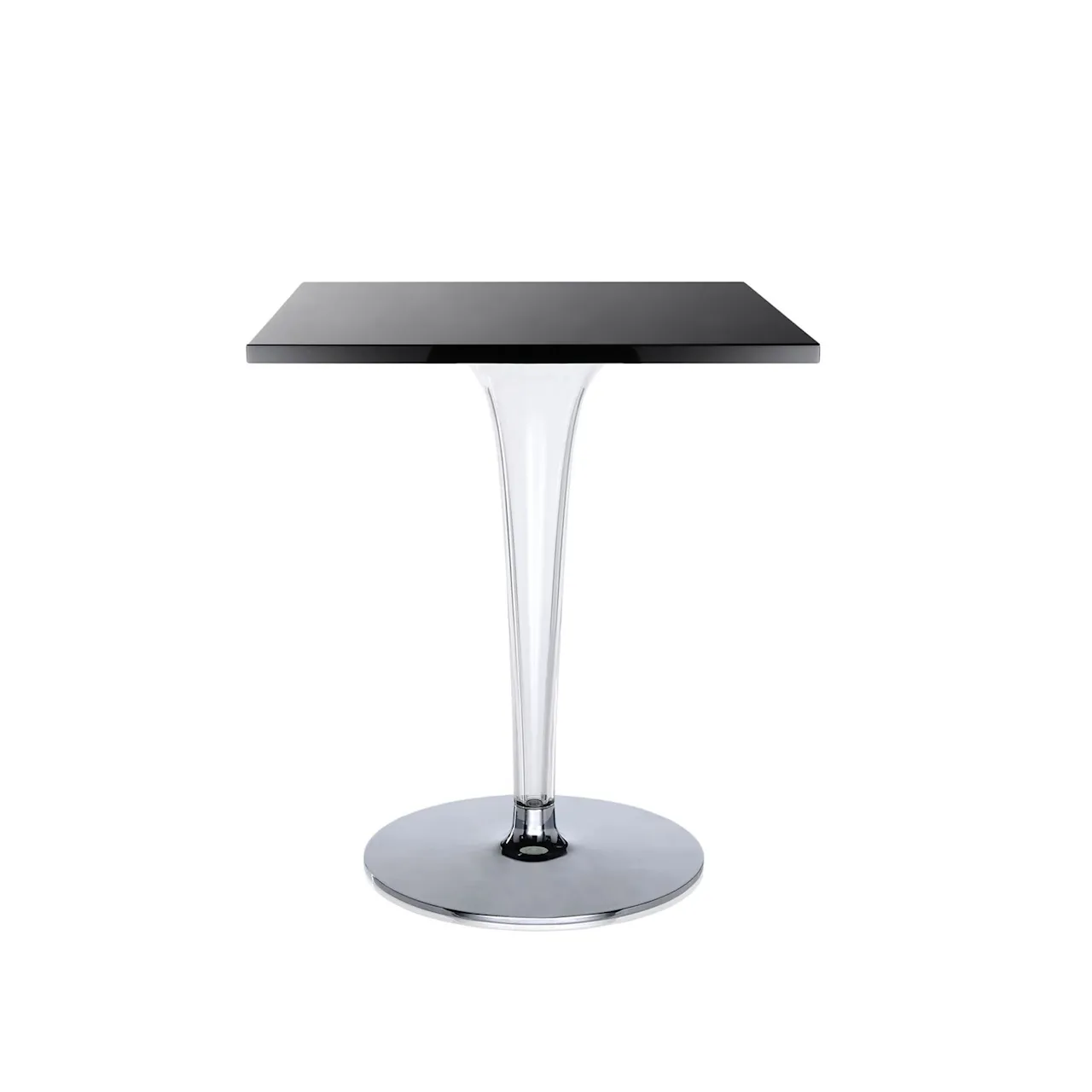 Top Top Table 4201 60x60, Aluminium Melamine Top, Rounded Base