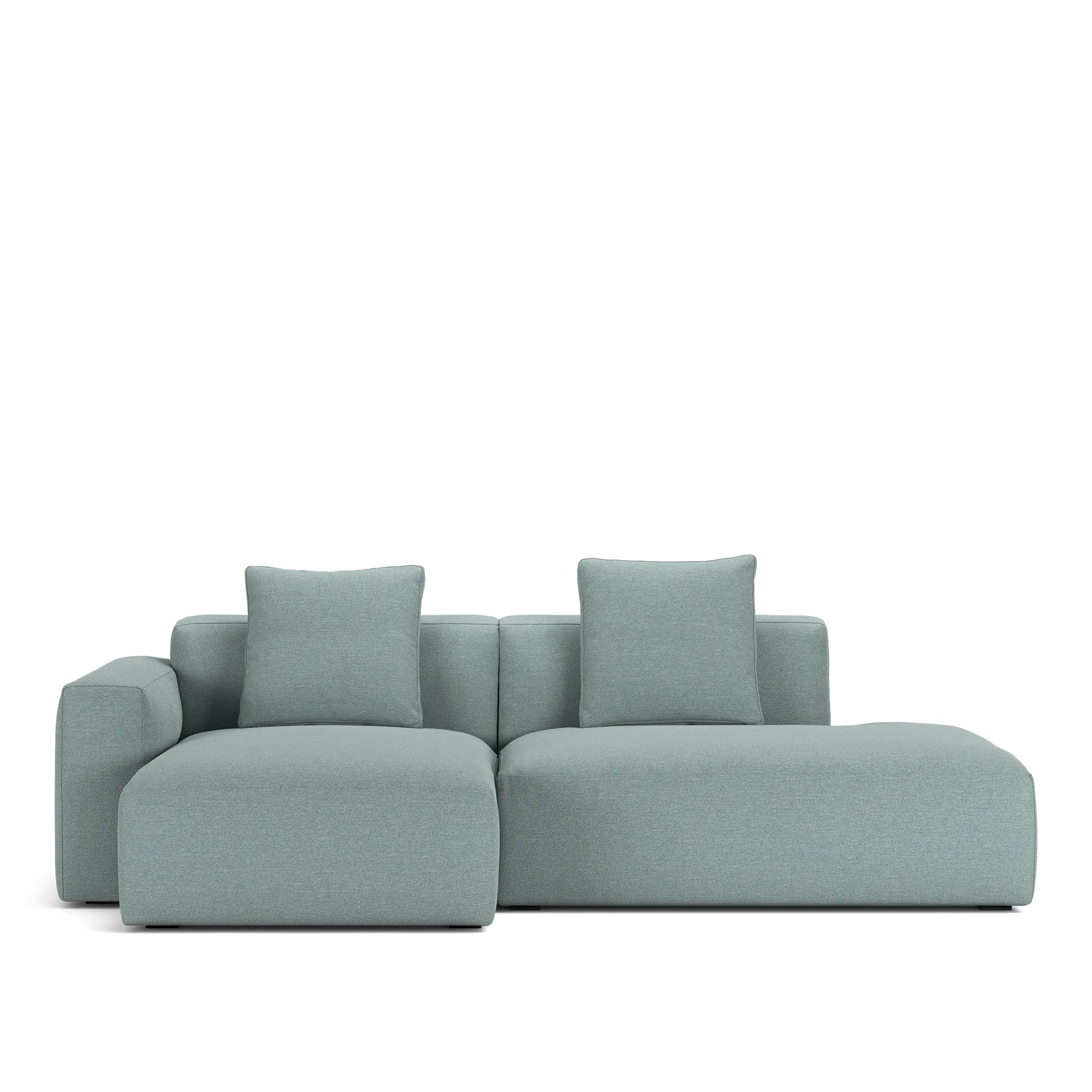 Brick 2-Seater Chaise Lounge Open End Right - 10