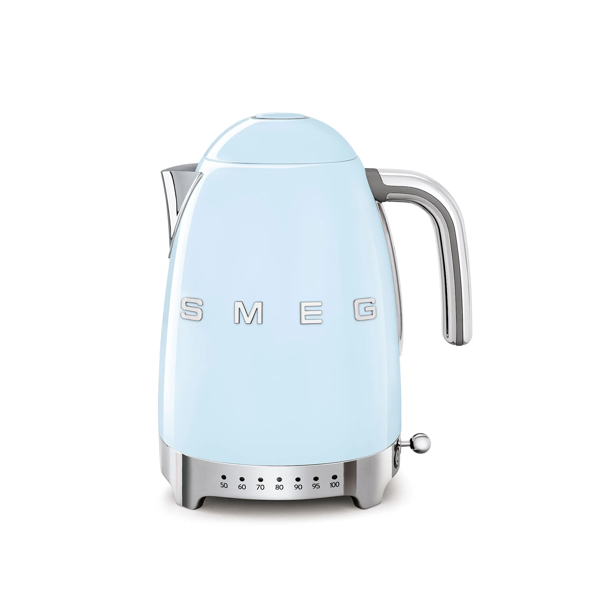 Smeg Kettle 1.7 L Adjustable Temperature Pastel Blue - Smeg - NO GA