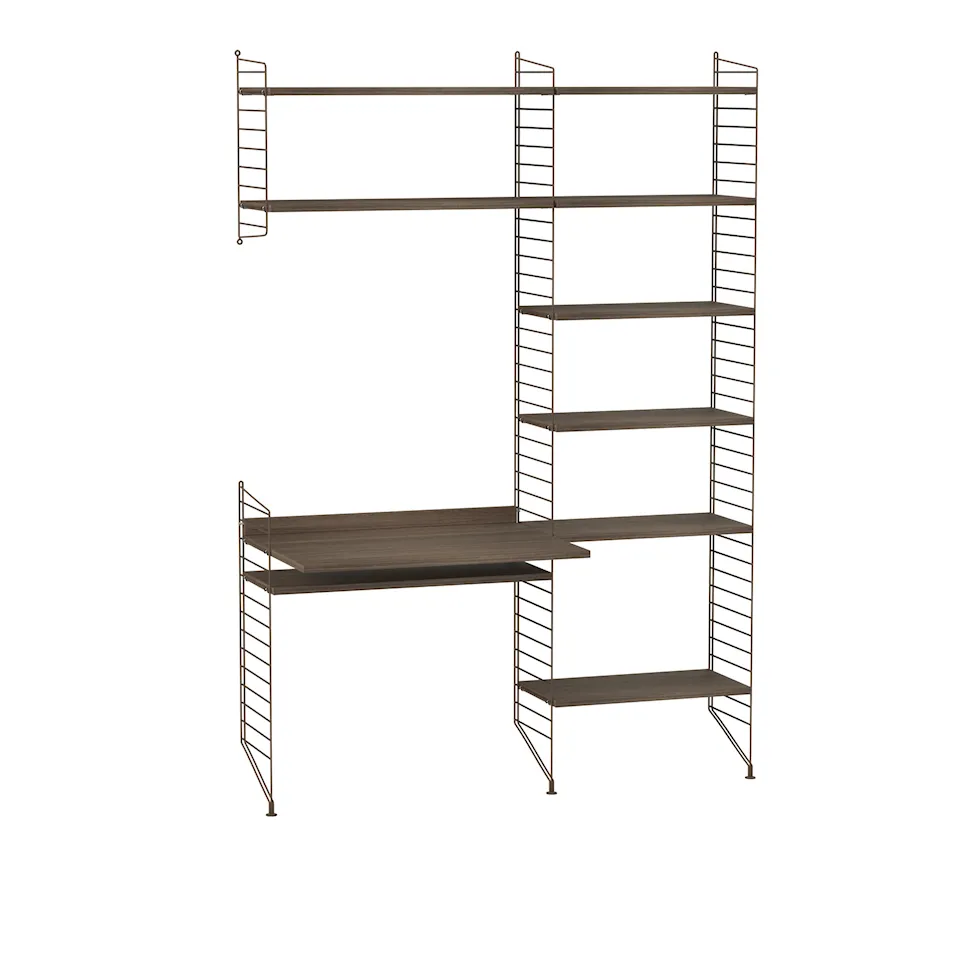 Office shelving system G walnut/brown