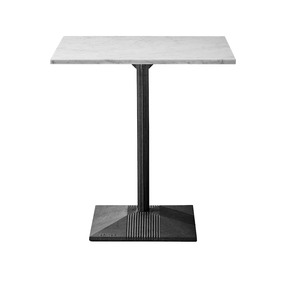 Lund Table Big Foot White Carrara Marble