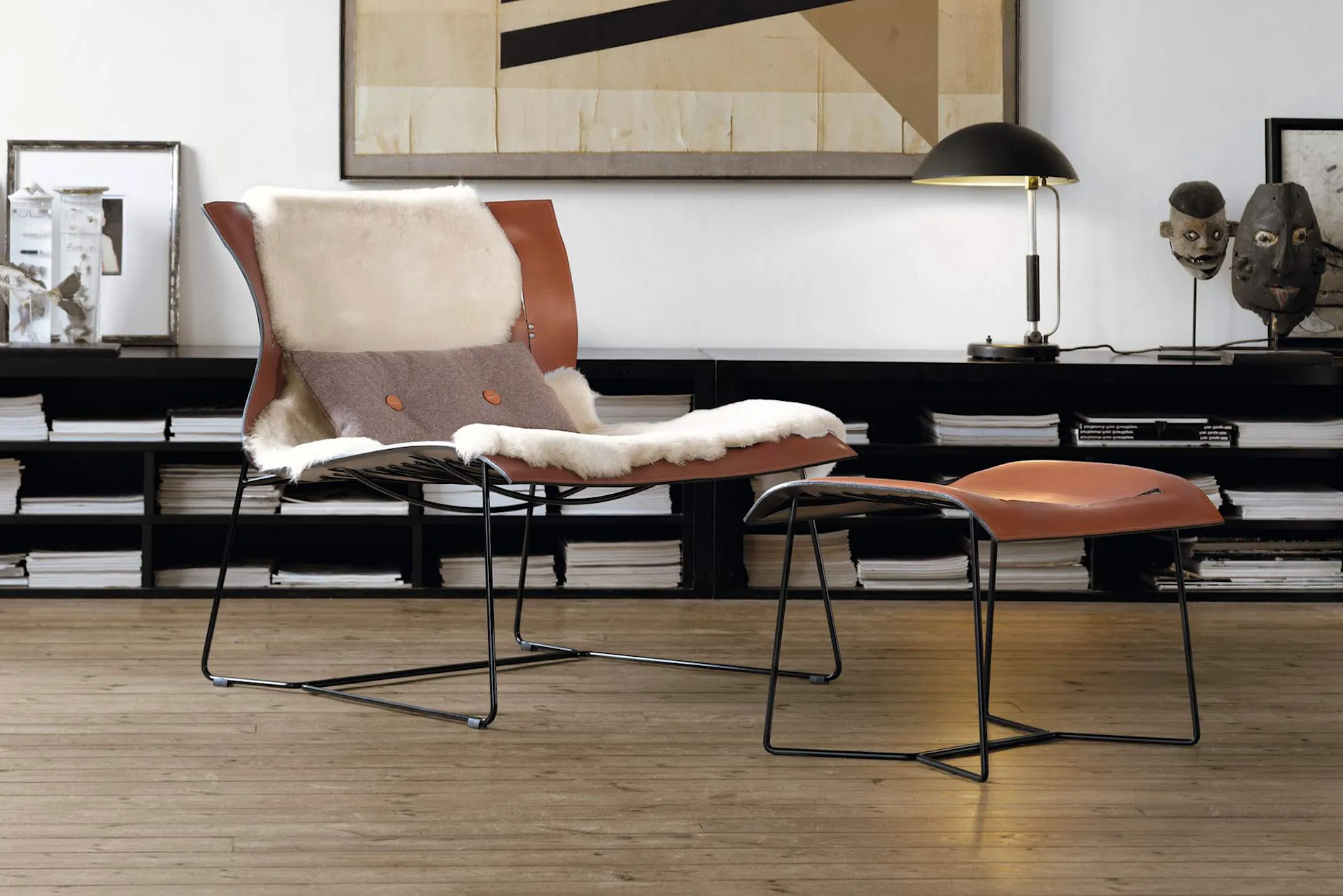 Cuoio Lounge Footstool - Walter Knoll - NO GA