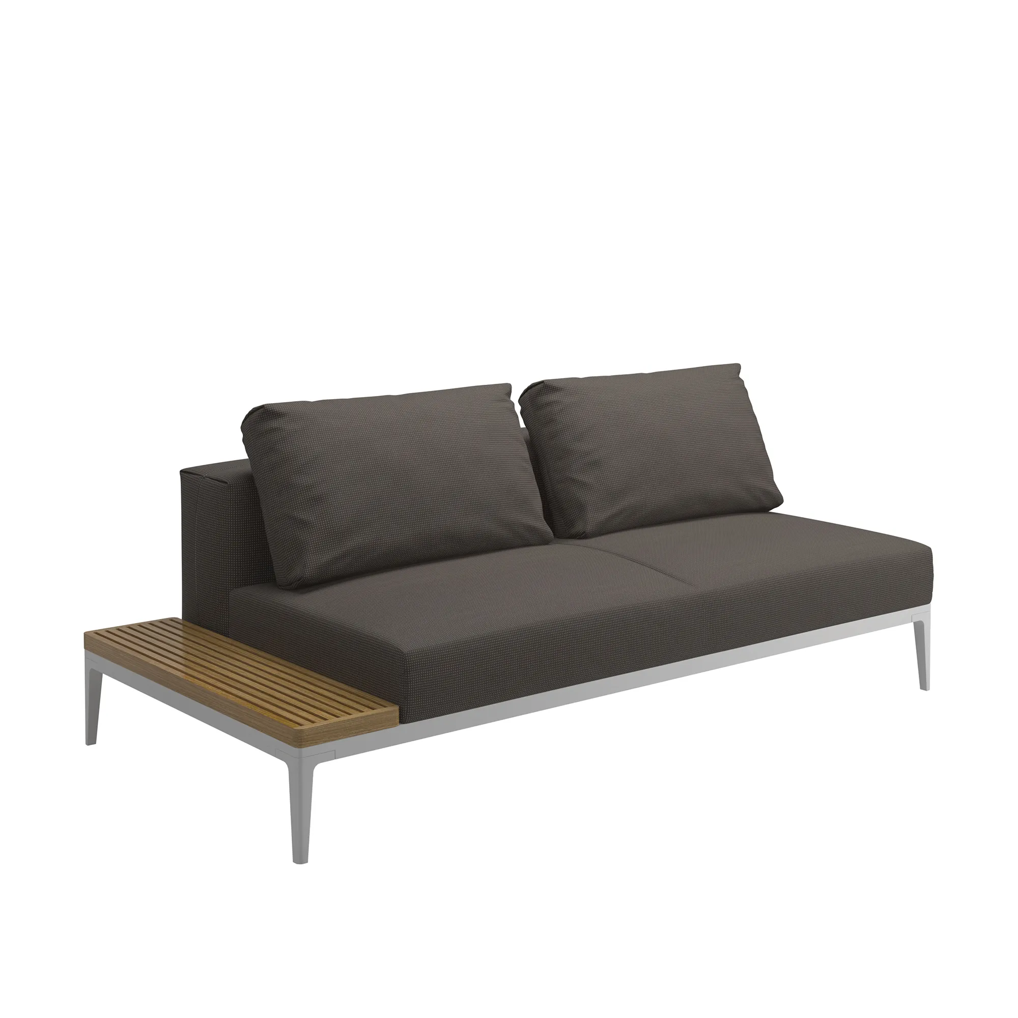 Grid End Table Unit Teak - 7