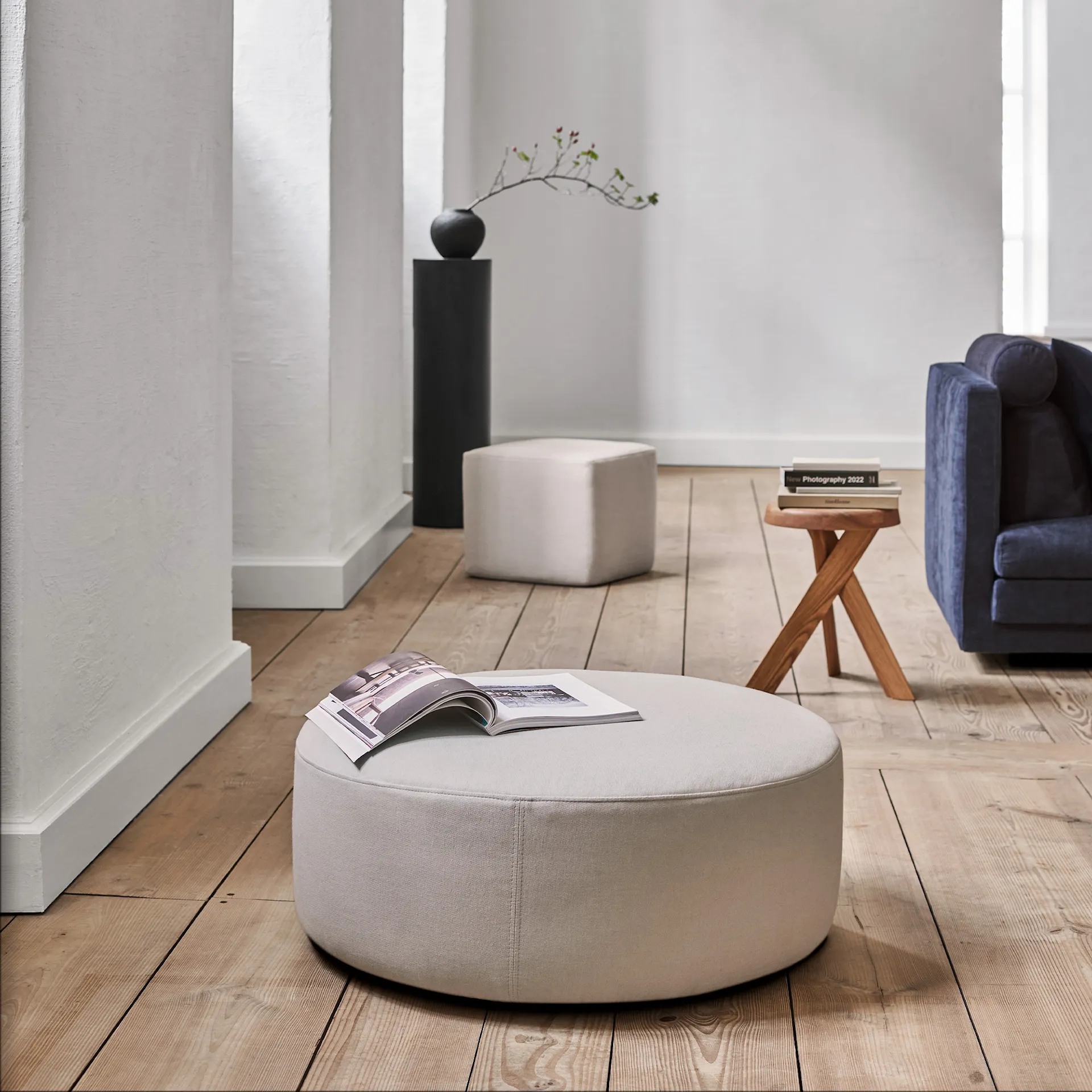 Wheel Pouf One Button Ø 80 cm - Eilersen - NO GA