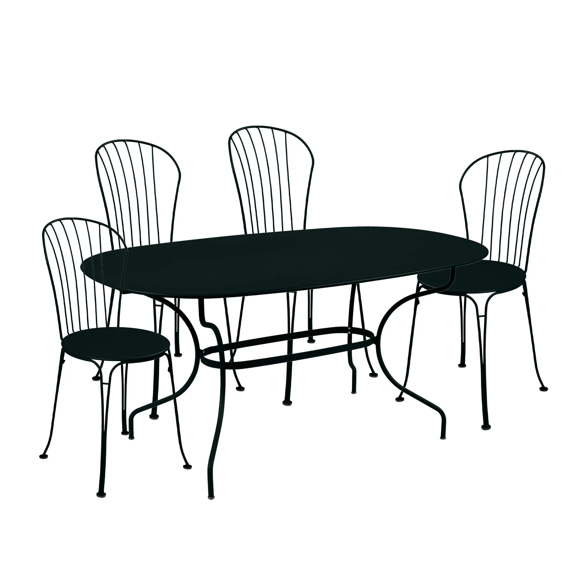 Opera+ eetgroep ovlat tafel & 4 stoelen - 1