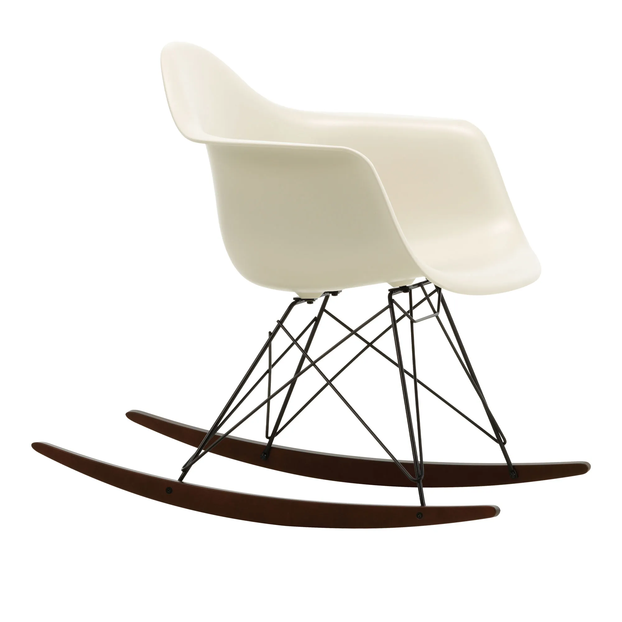 Eames RE Plastic Armchair RAR keinutuoli Basic Dark/Dark Maple - 1