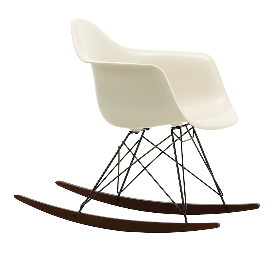 Eames RE Plastic RE Plastic Armchair RAR - 11 Pebble - Basic Dark Base - Dark Maple