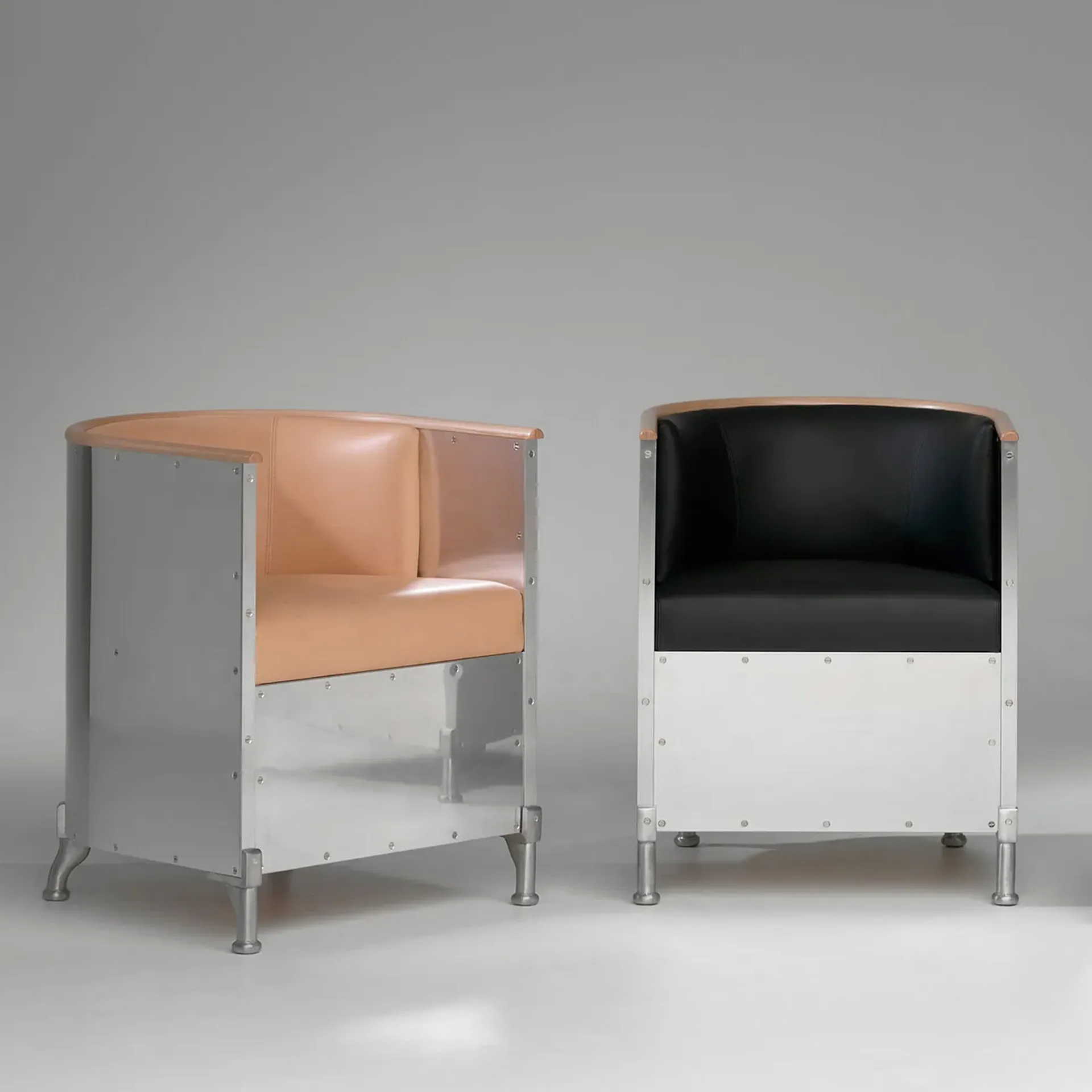 Aluminum Armchair Matt Brushed Aluminum - Källemo - Mats Theselius - NO GA