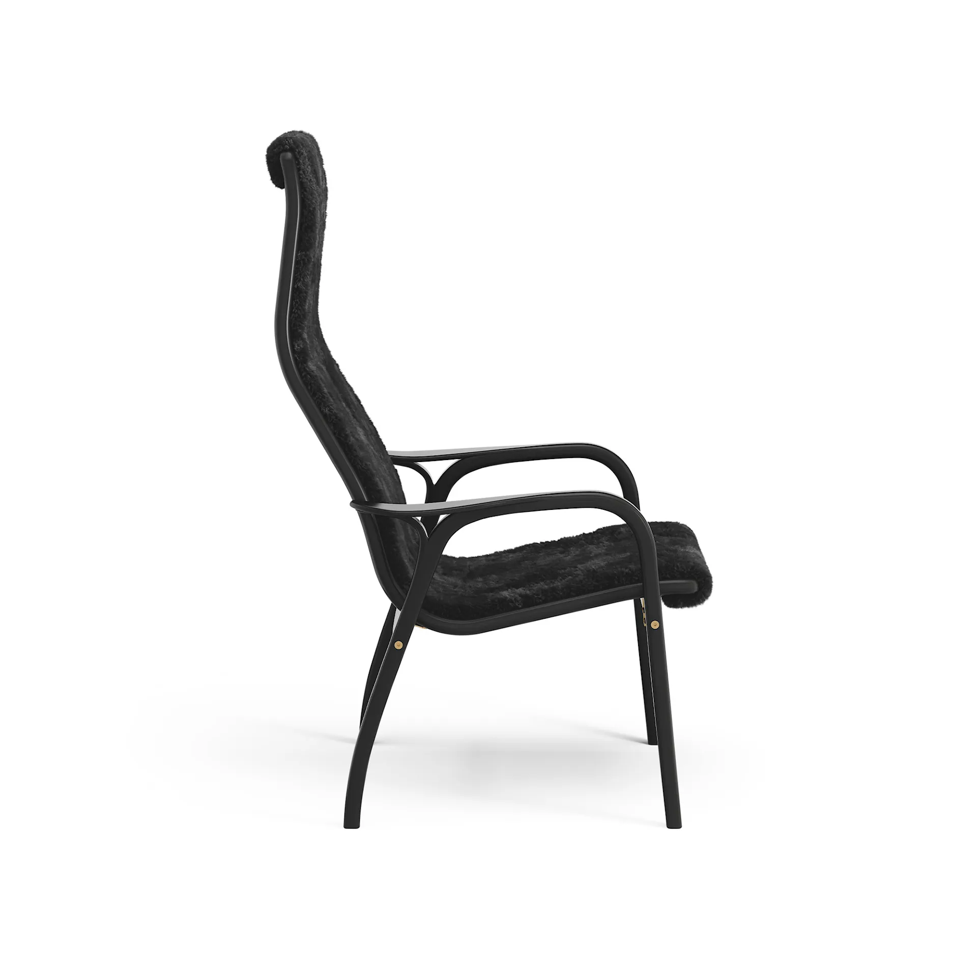 Lamino Armchair Black-glazed Beech - Swedese - Yngve Ekström - NO GA