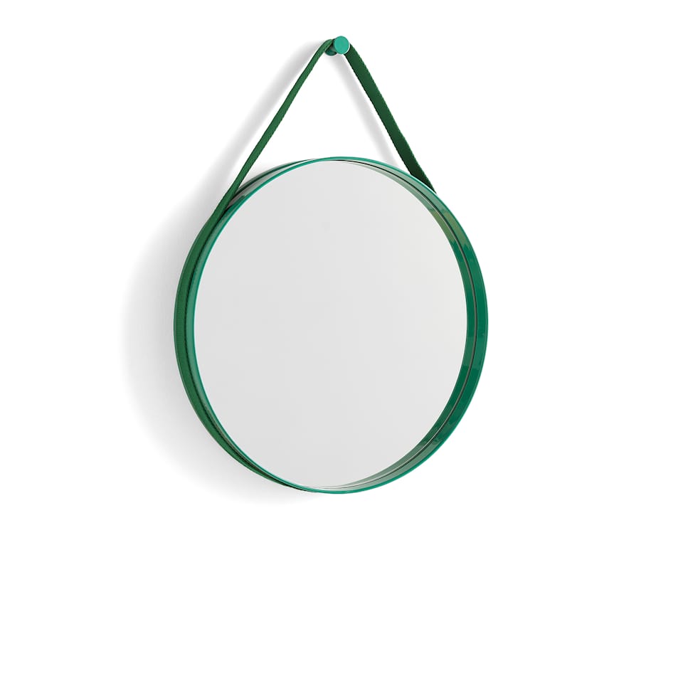 Strap Mirror Ø50, Green
