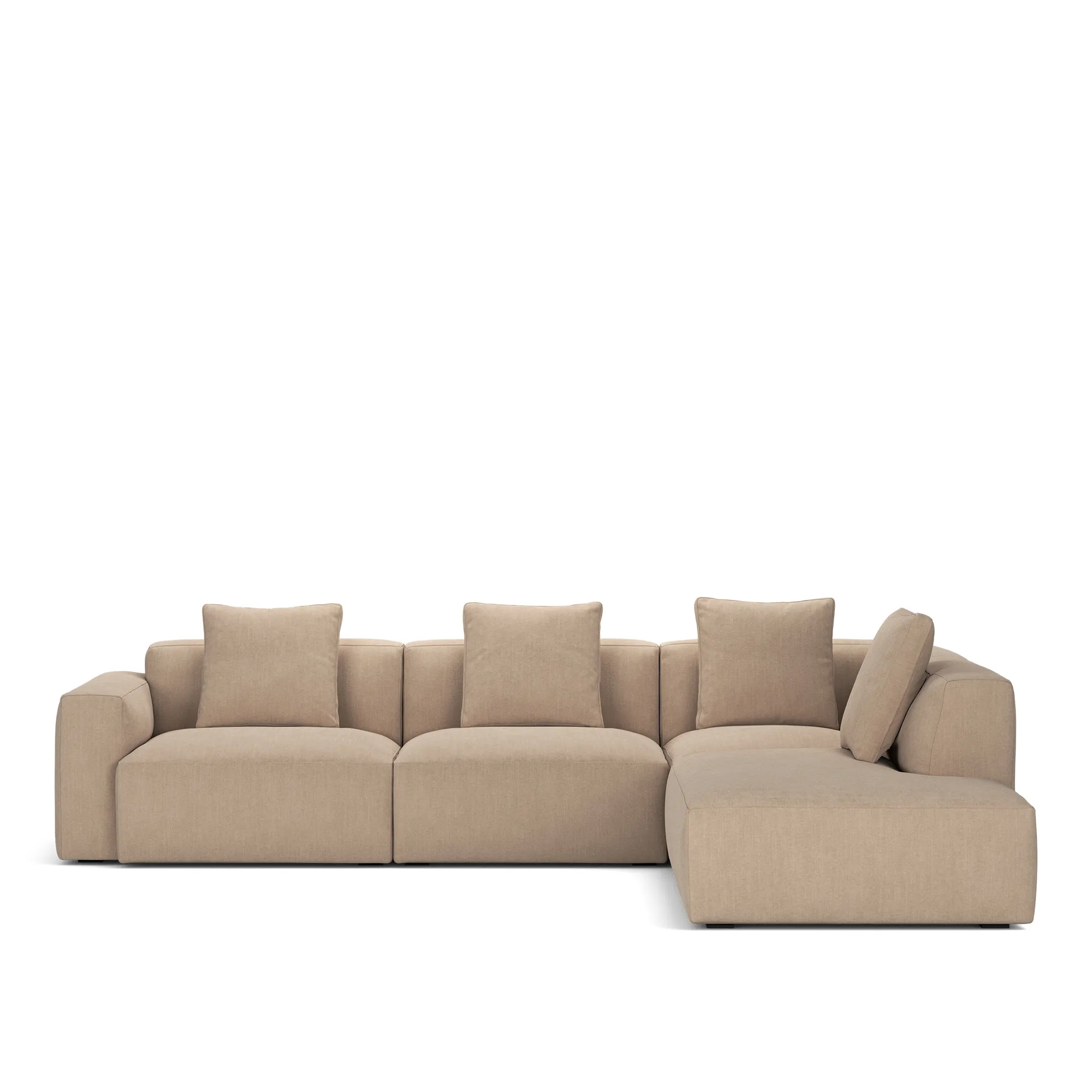 Brick 4-Seater Corner Open End Right - 10
