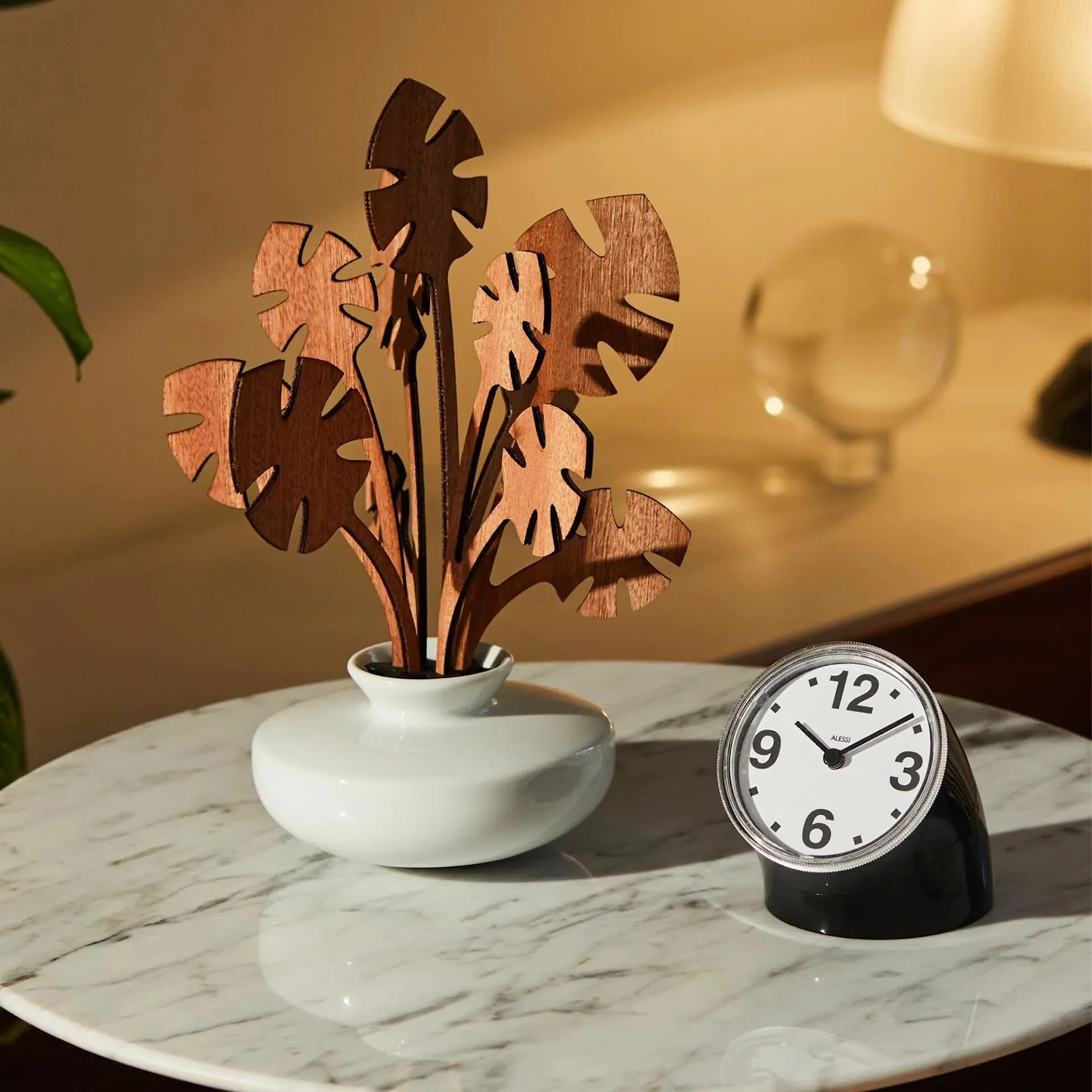 Cronotime Desk Clock - Black - Alessi - NO GA