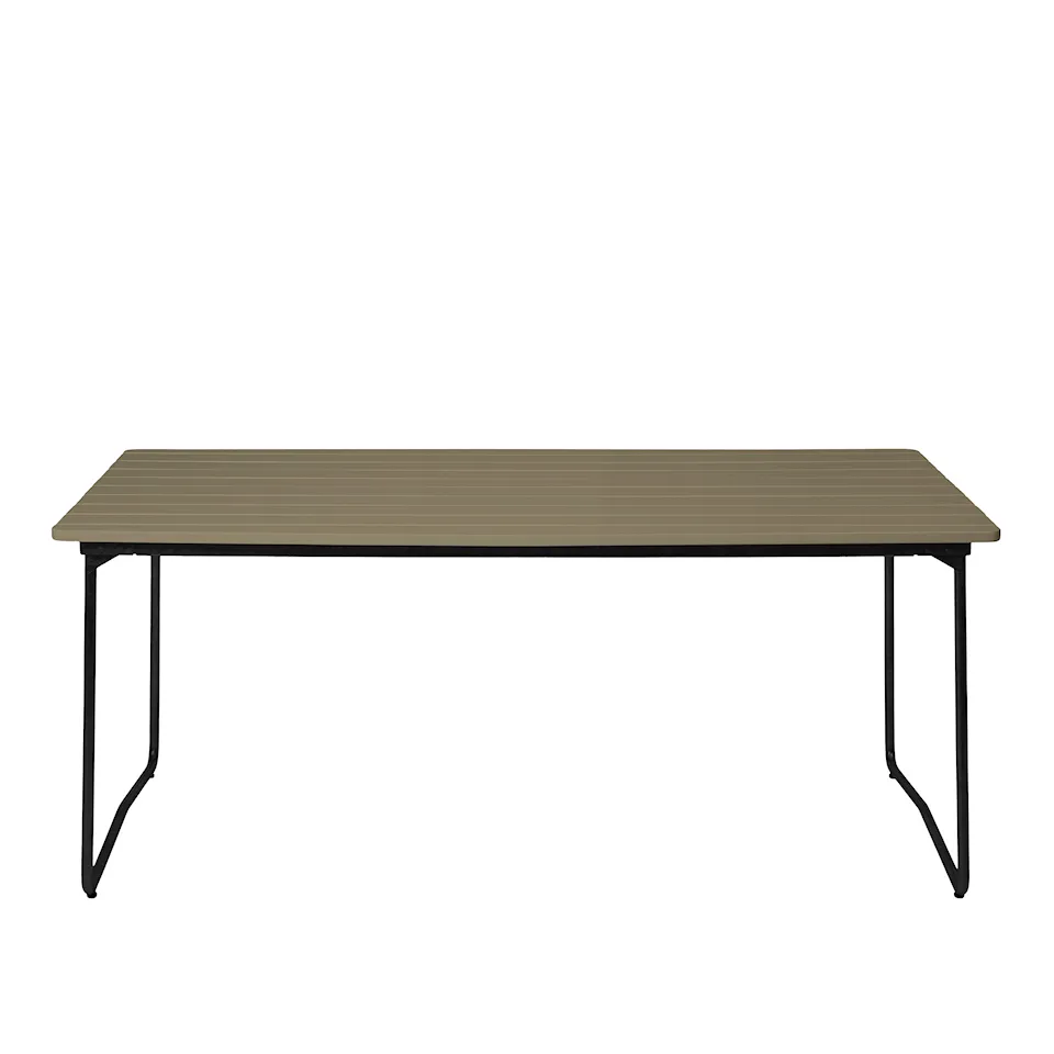 Table B31 170cm black frame light green oak