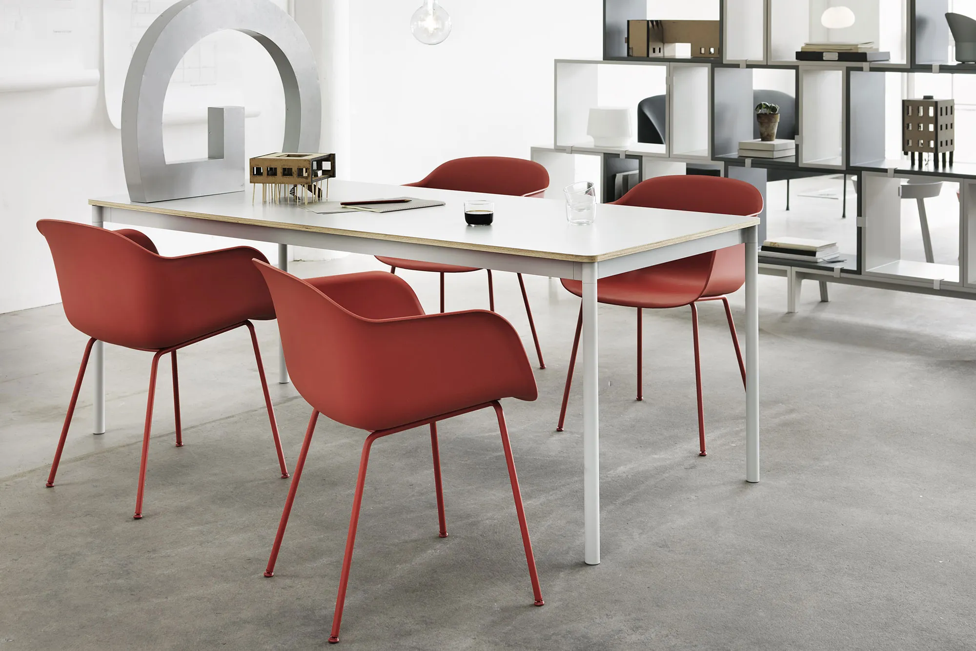 Fiber Armchair - Tube Base - 2