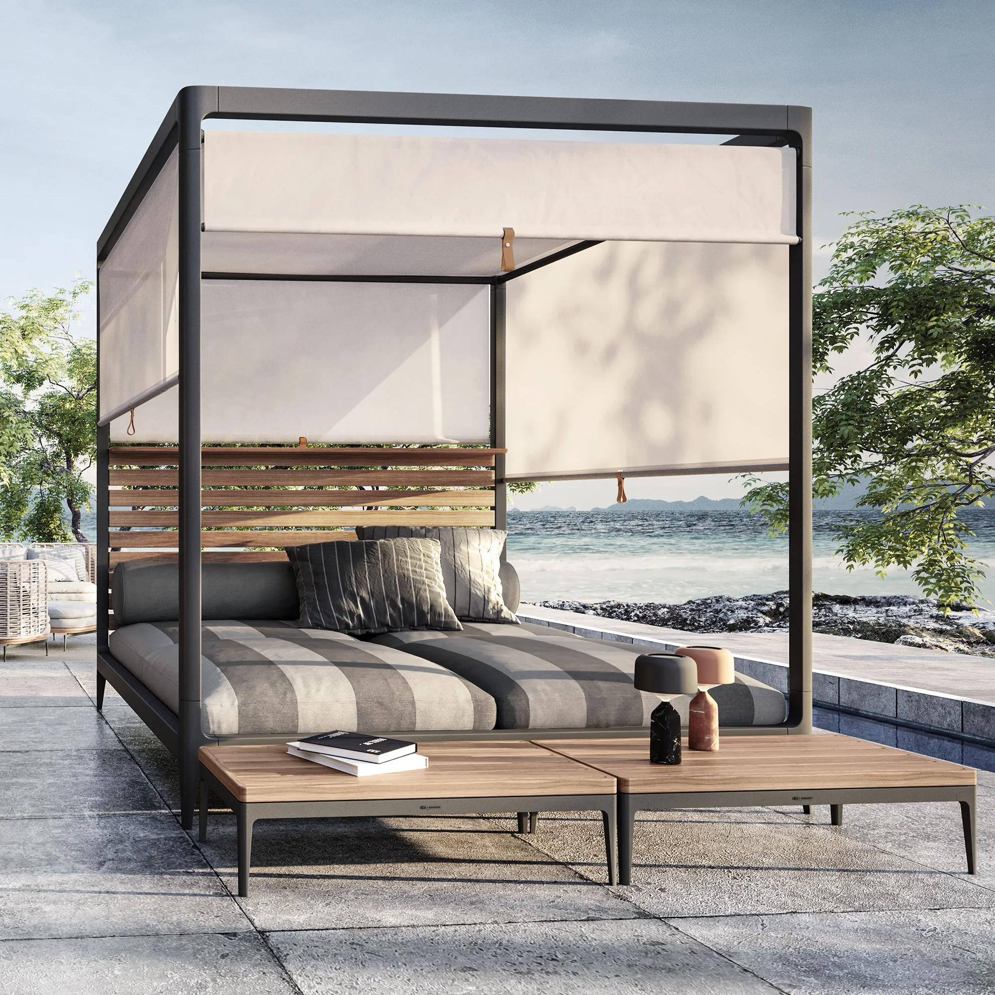 Lodge Cabana Teak Back - 2