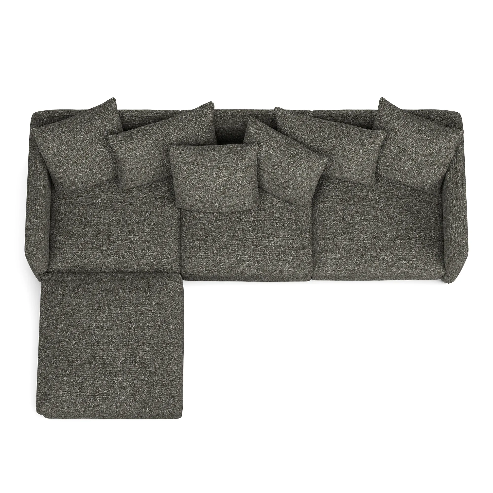 Pavarotti 01 3-personers sofa med fodskammel - 8