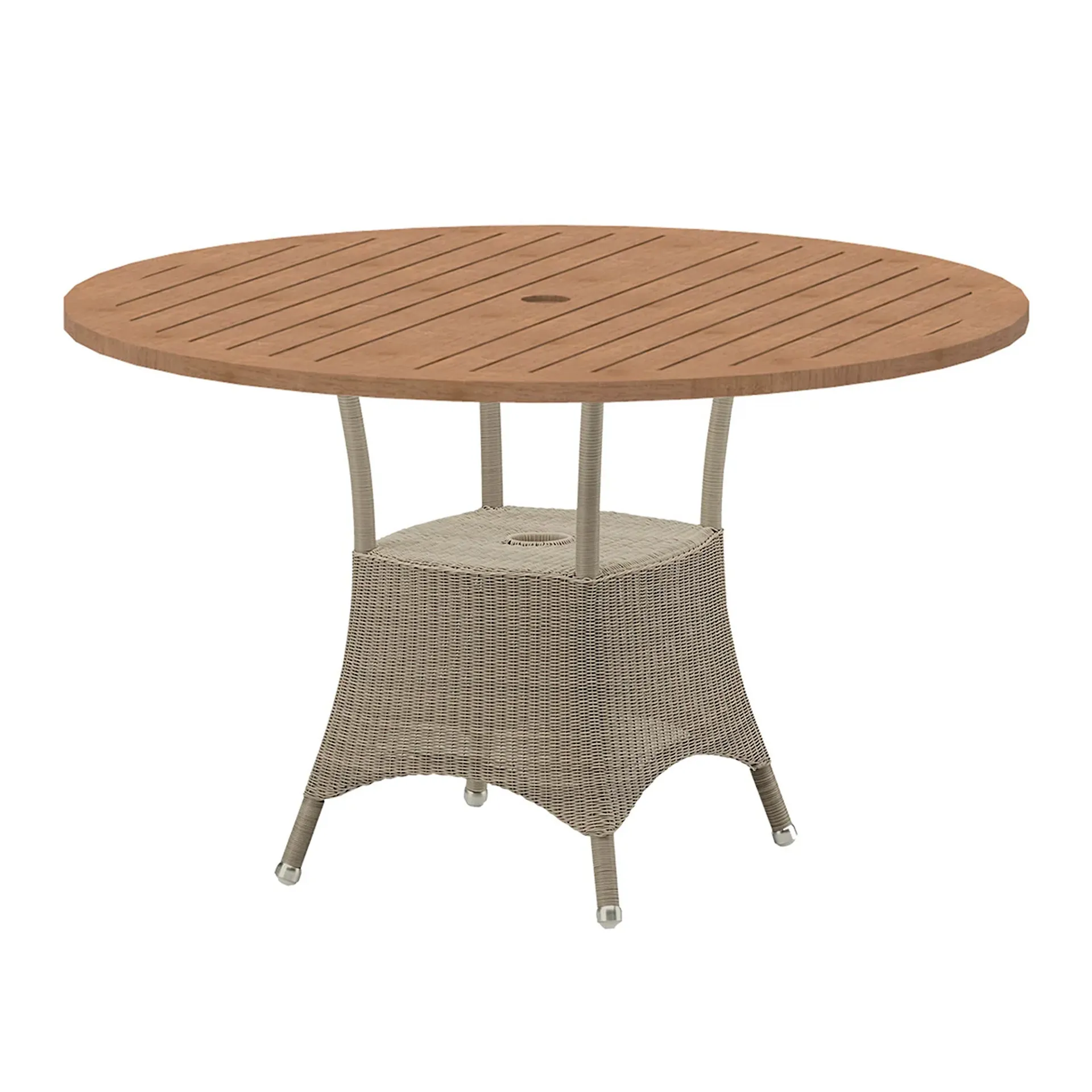 Lansing Table 120 cm - Taupe/Teak - Cane-Line - NO GA