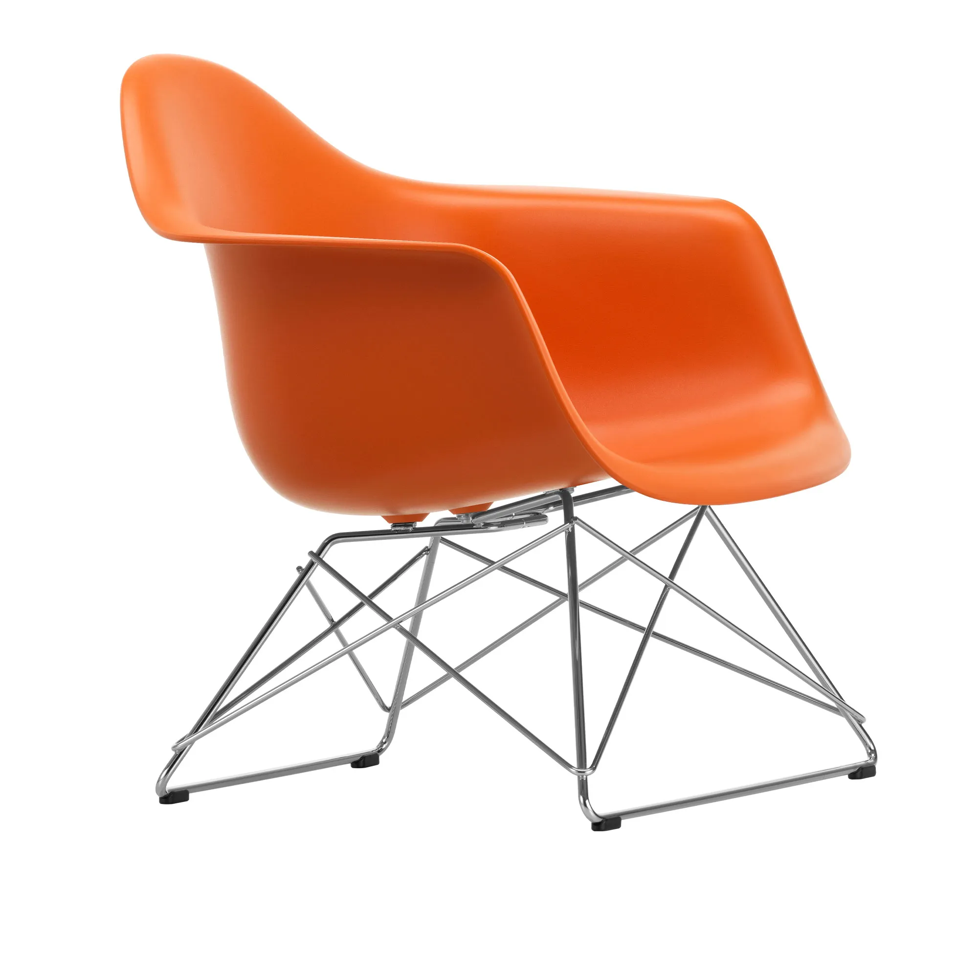 Eames RE Plastic Armchair LAR nojatuoli Chrome - 1