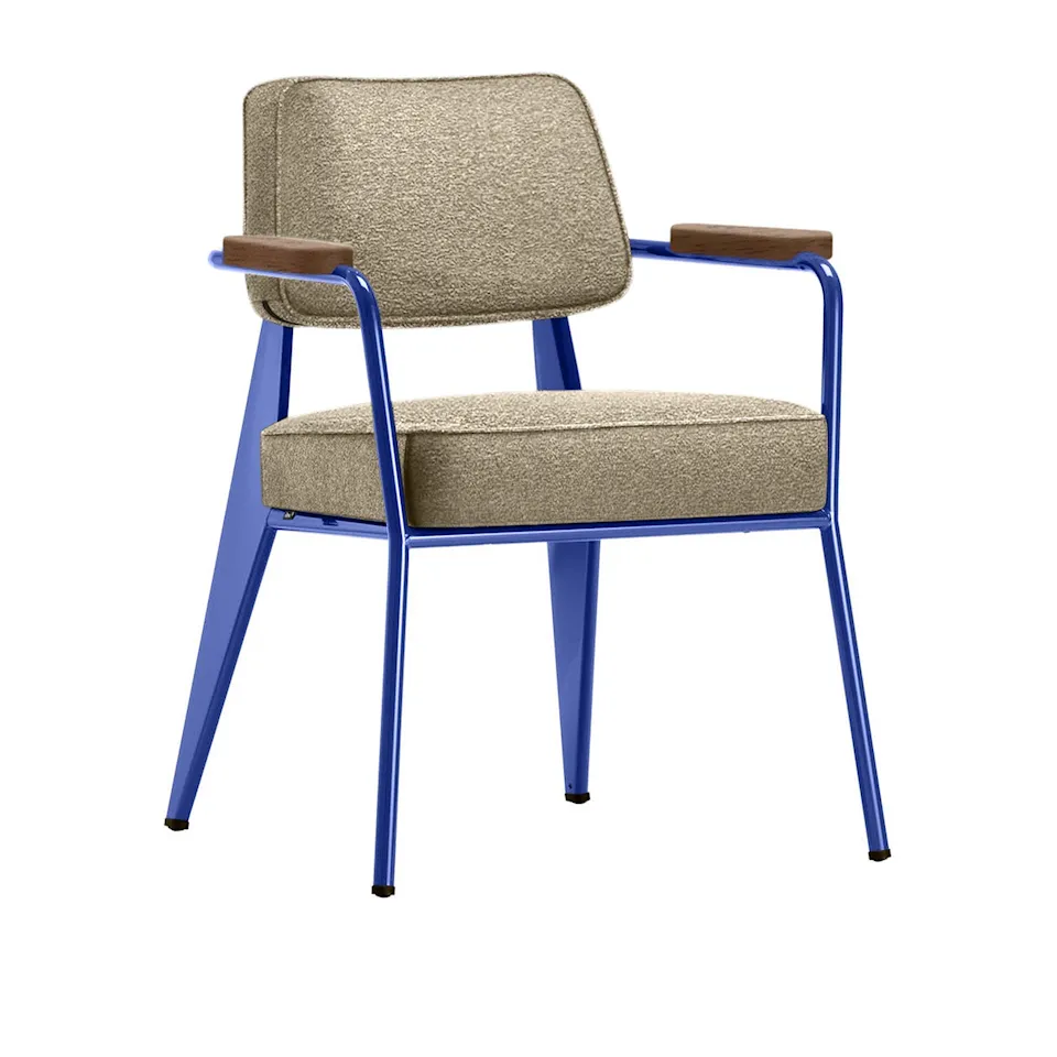 Fauteuil Direction nojatuoli Prouvé Bleu Marcoule