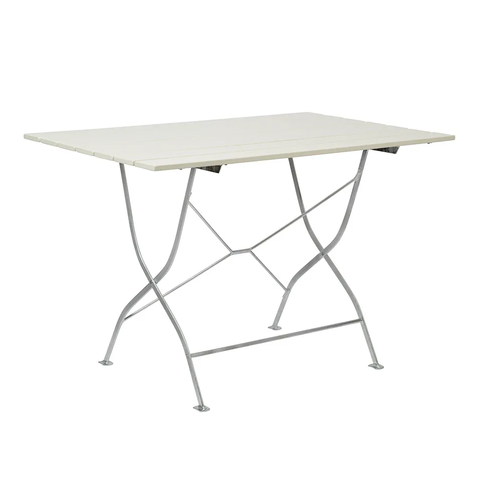 Bryggeri Table 110x70 - White Lacquered Oak/Steel