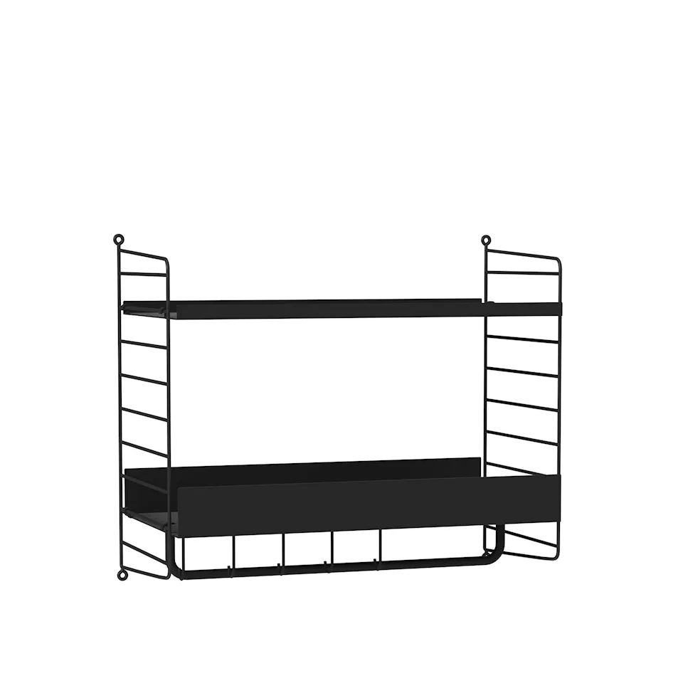 Hall Hyllsystem G Svart / Svart