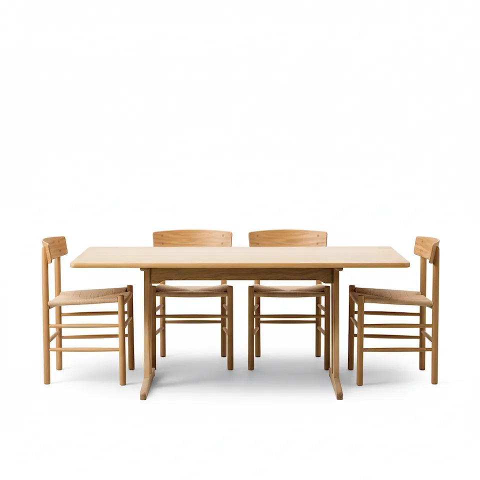 Mogensen C18 dining table & Mogensen J39 dining chair 4 pcs – oiled oak