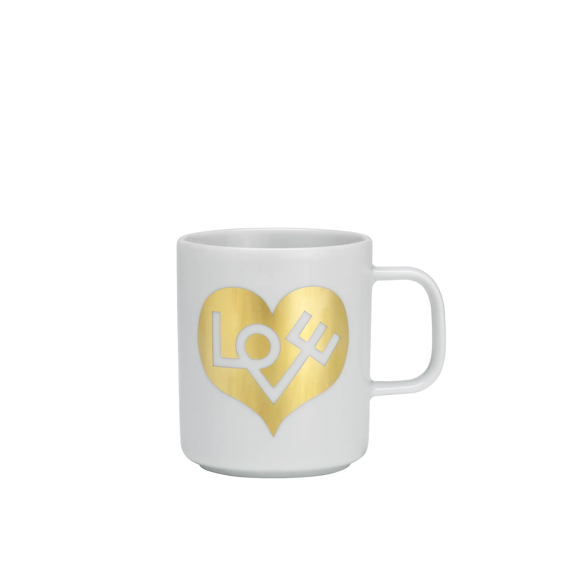 Coffee Mug Love Heart Gold - Vitra - NO GA